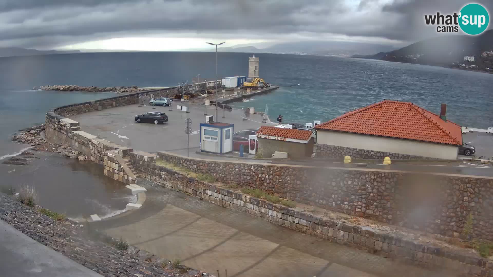 Senj Harbour Webcam – Breakwater & Lighthouse Live View