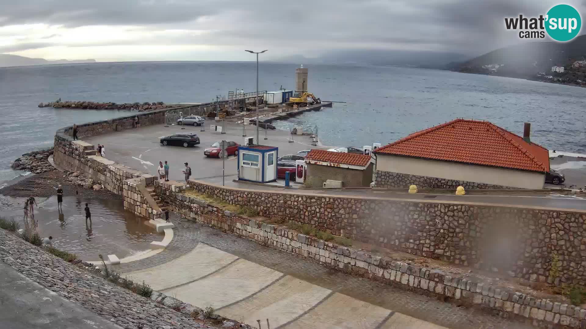 Senj Hafen Webcam – Wellenbrecher & Leuchtturm Liveblick