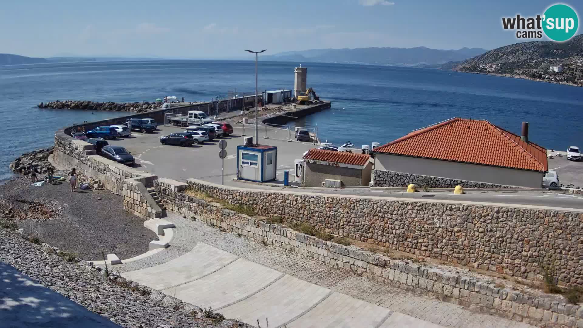 Senj Harbour Webcam – Breakwater & Lighthouse Live View