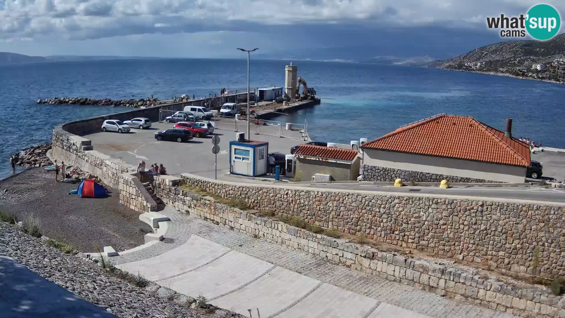 Webcam puerto de Senj – Rompeolas y faro en directo