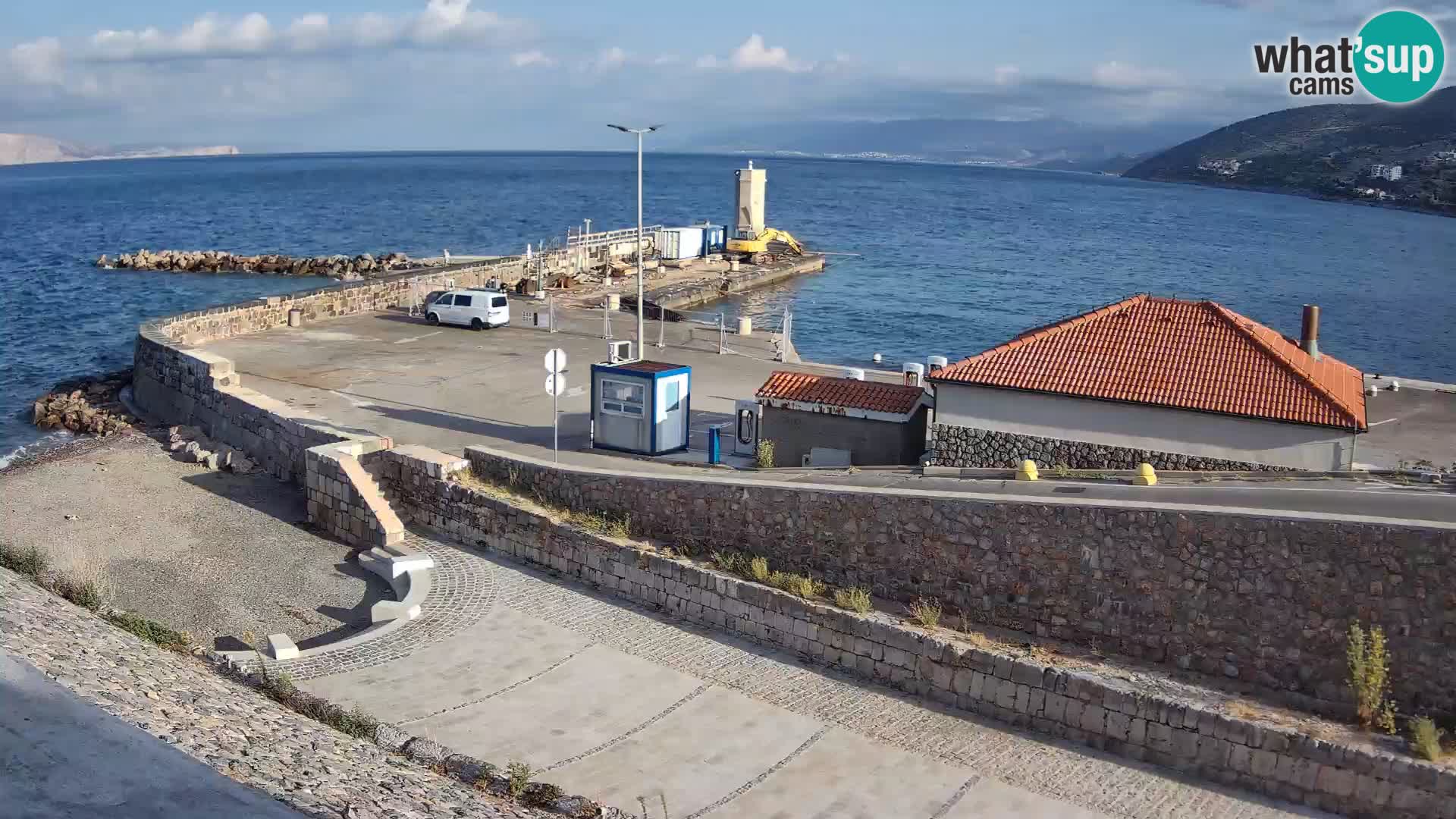 Webcam puerto de Senj – Rompeolas y faro en directo