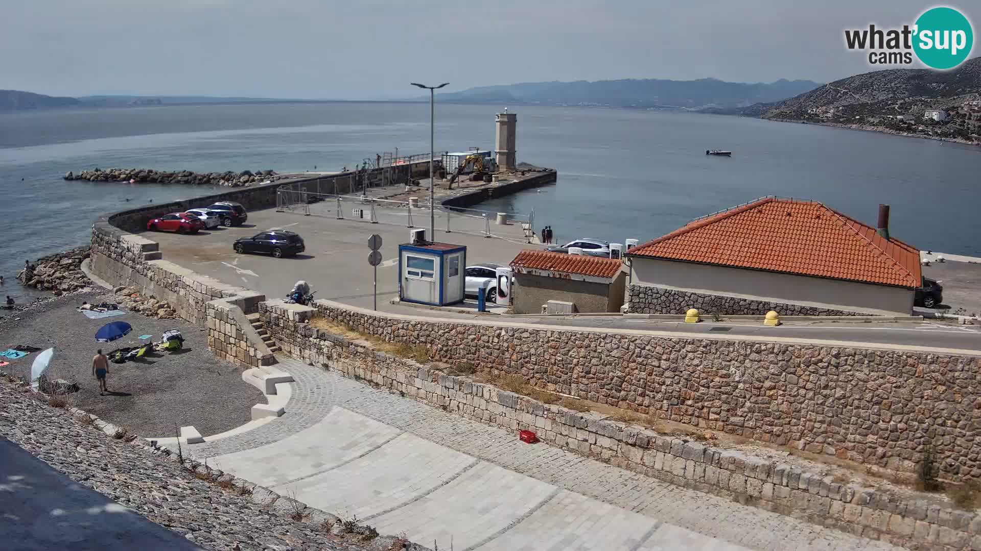 Web kamera Senj luka – Lukobran i svjetionik uživo