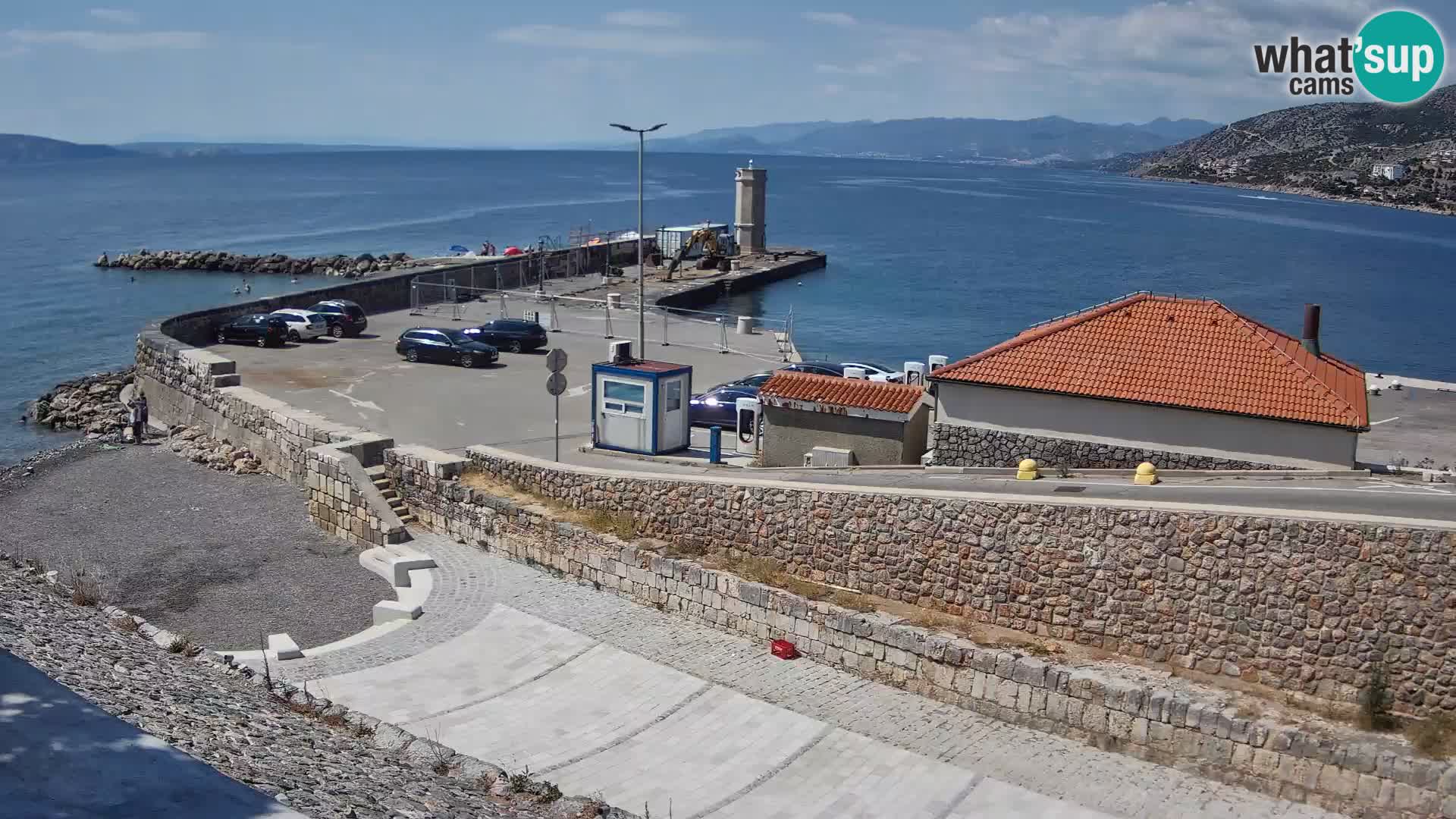 Webcam Porto di Segna – Frangiflutti e Faro in diretta