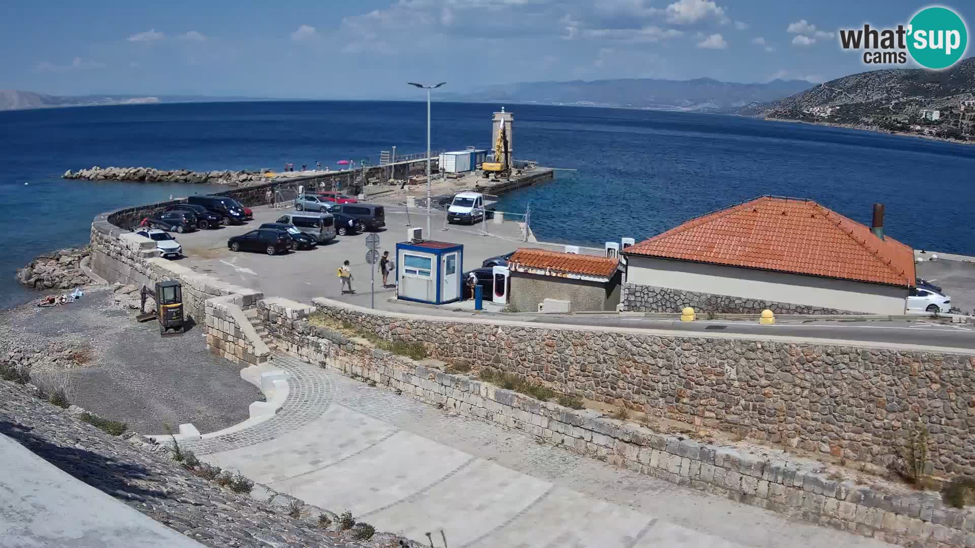 Senj Hafen Webcam – Wellenbrecher & Leuchtturm Liveblick