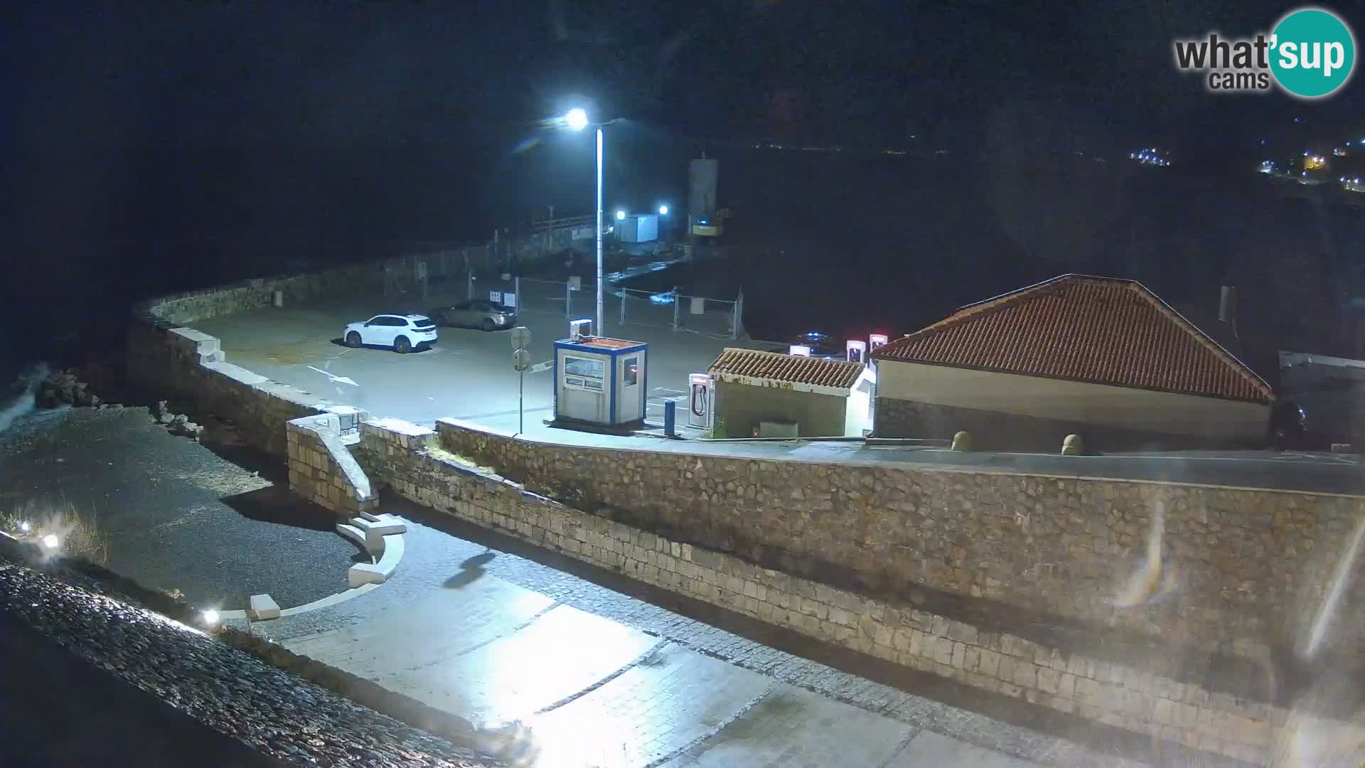 Senj Hafen Webcam – Wellenbrecher & Leuchtturm Liveblick