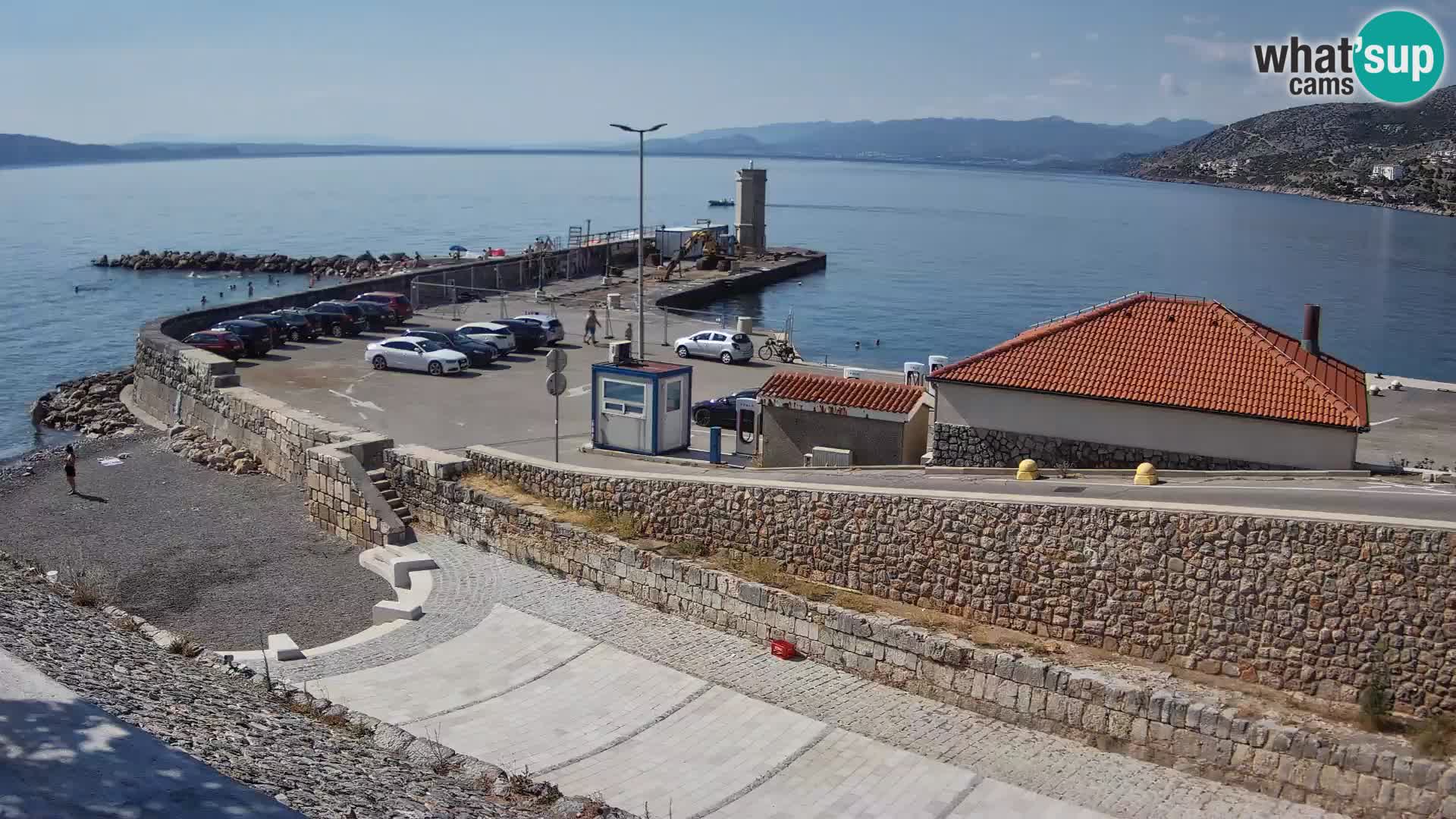 Web kamera Senj luka – Lukobran i svjetionik uživo