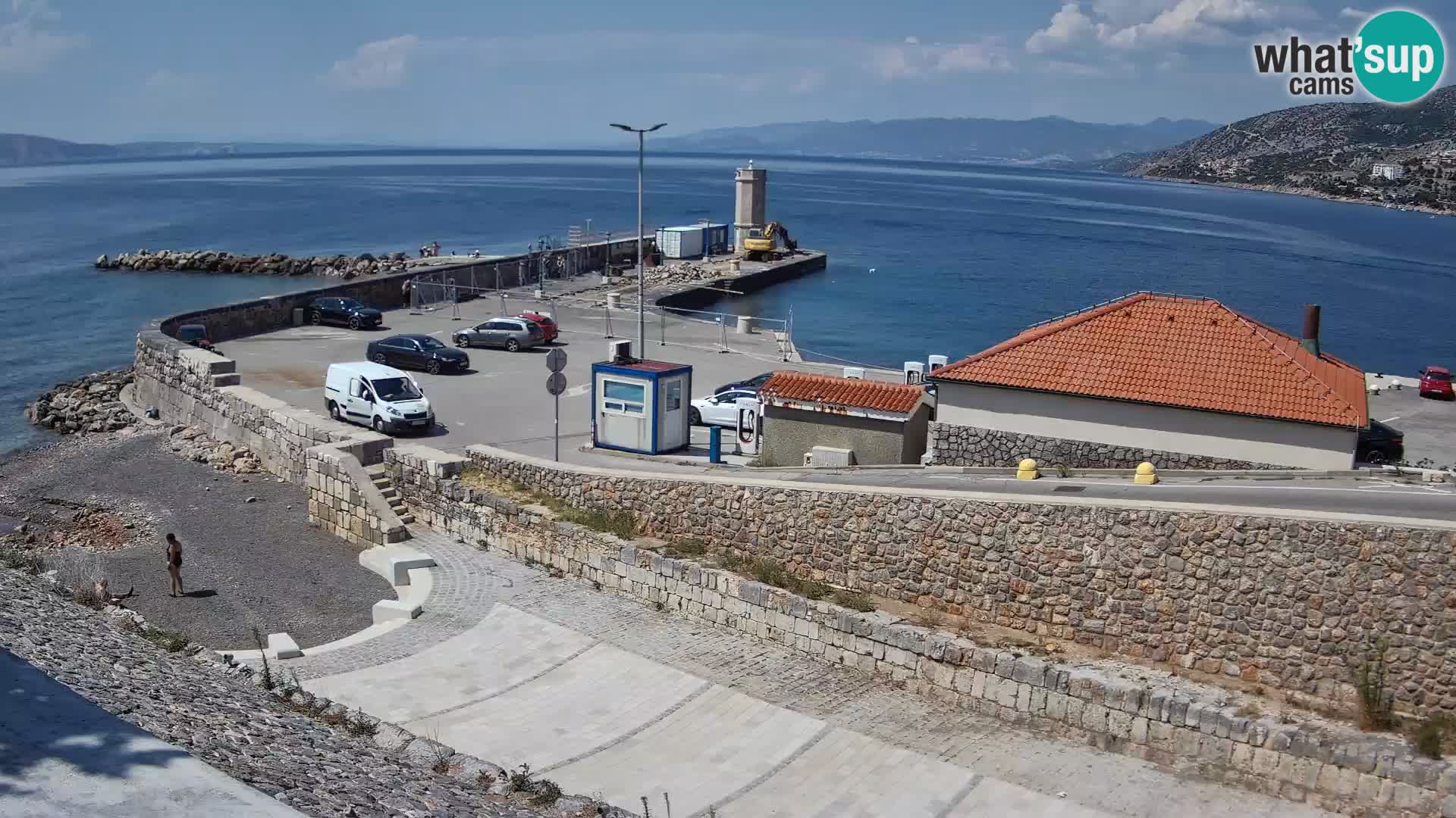 Webcam puerto de Senj – Rompeolas y faro en directo