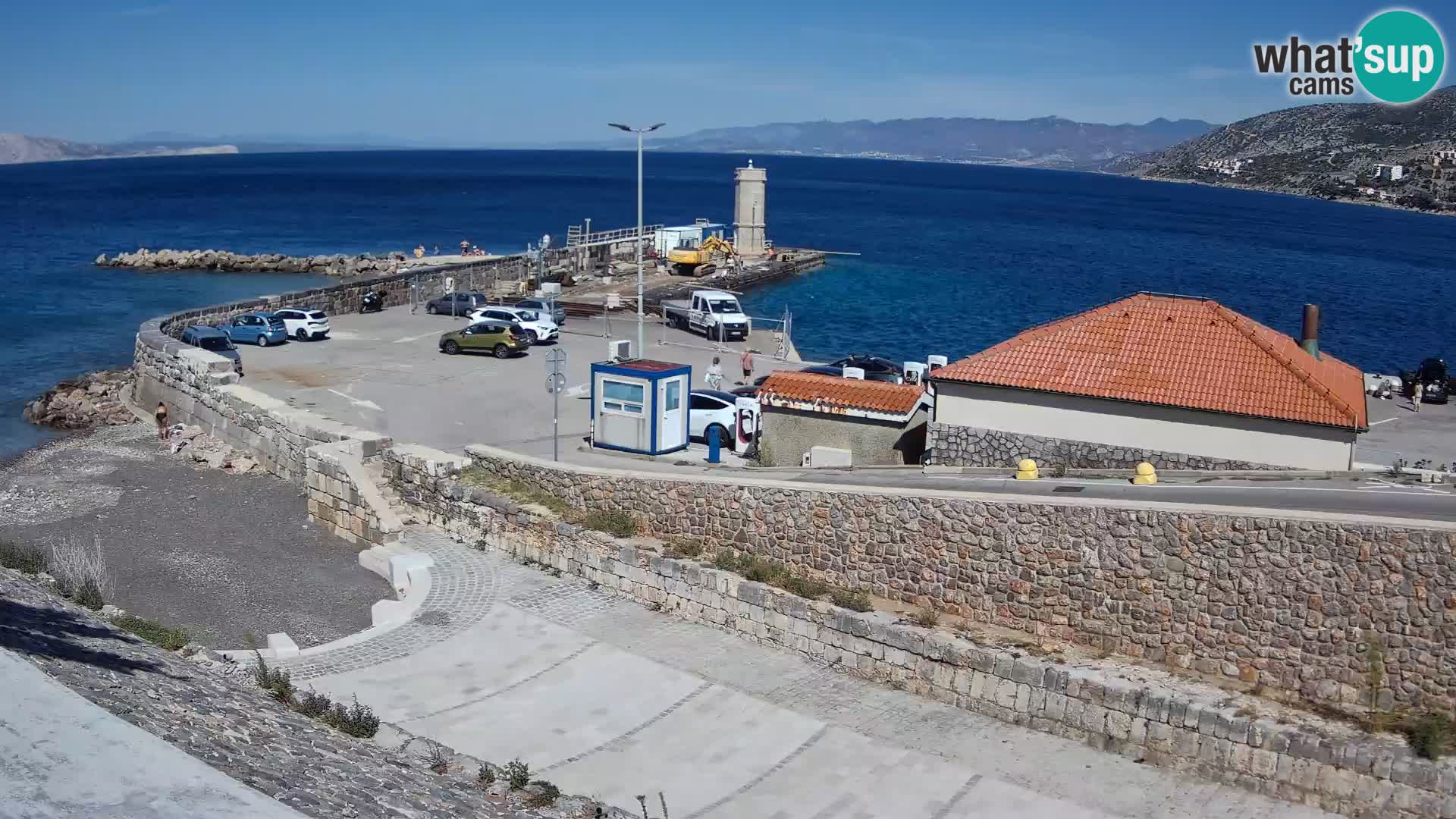 Webcam puerto de Senj – Rompeolas y faro en directo