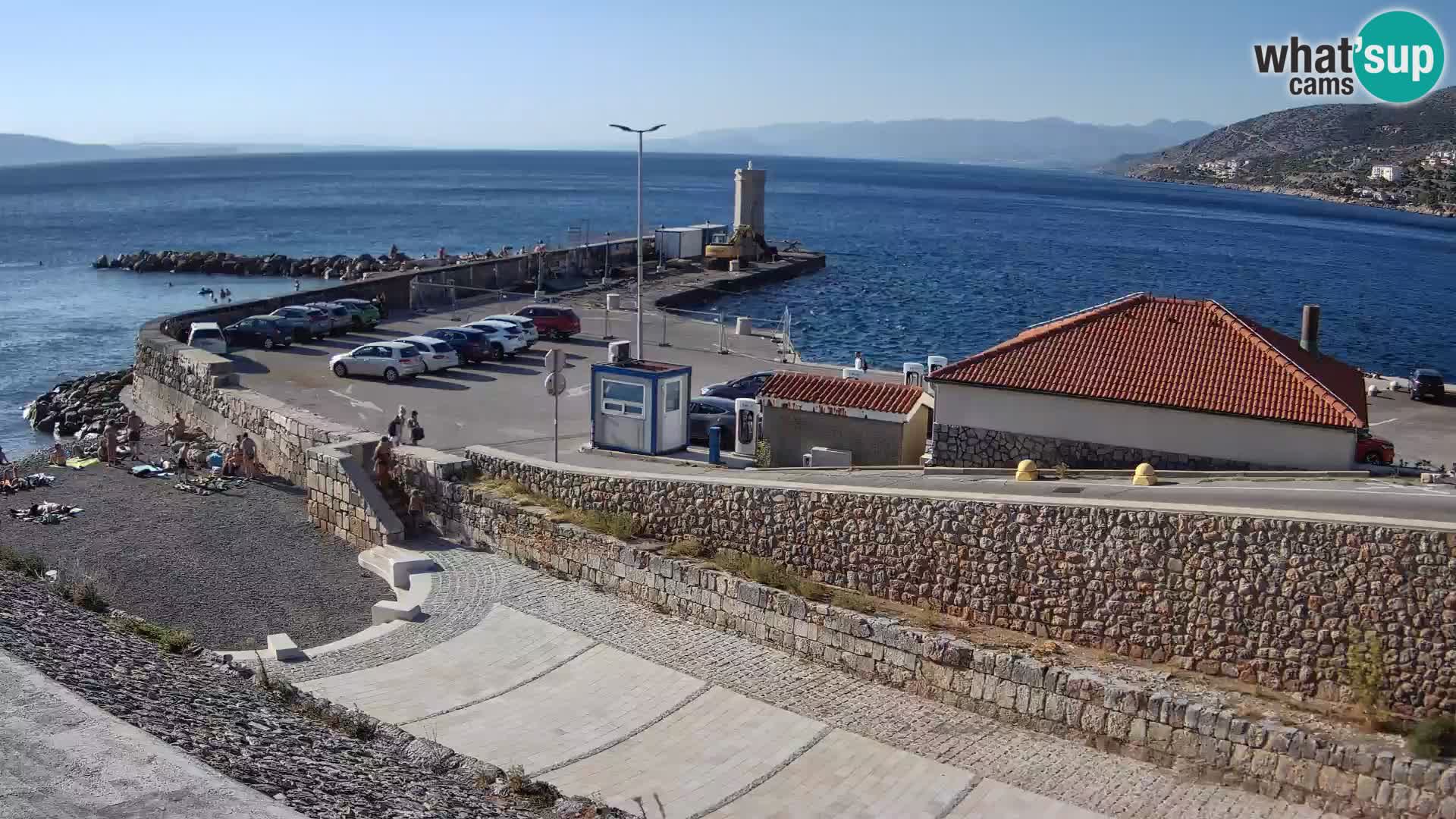 Webcam puerto de Senj – Rompeolas y faro en directo