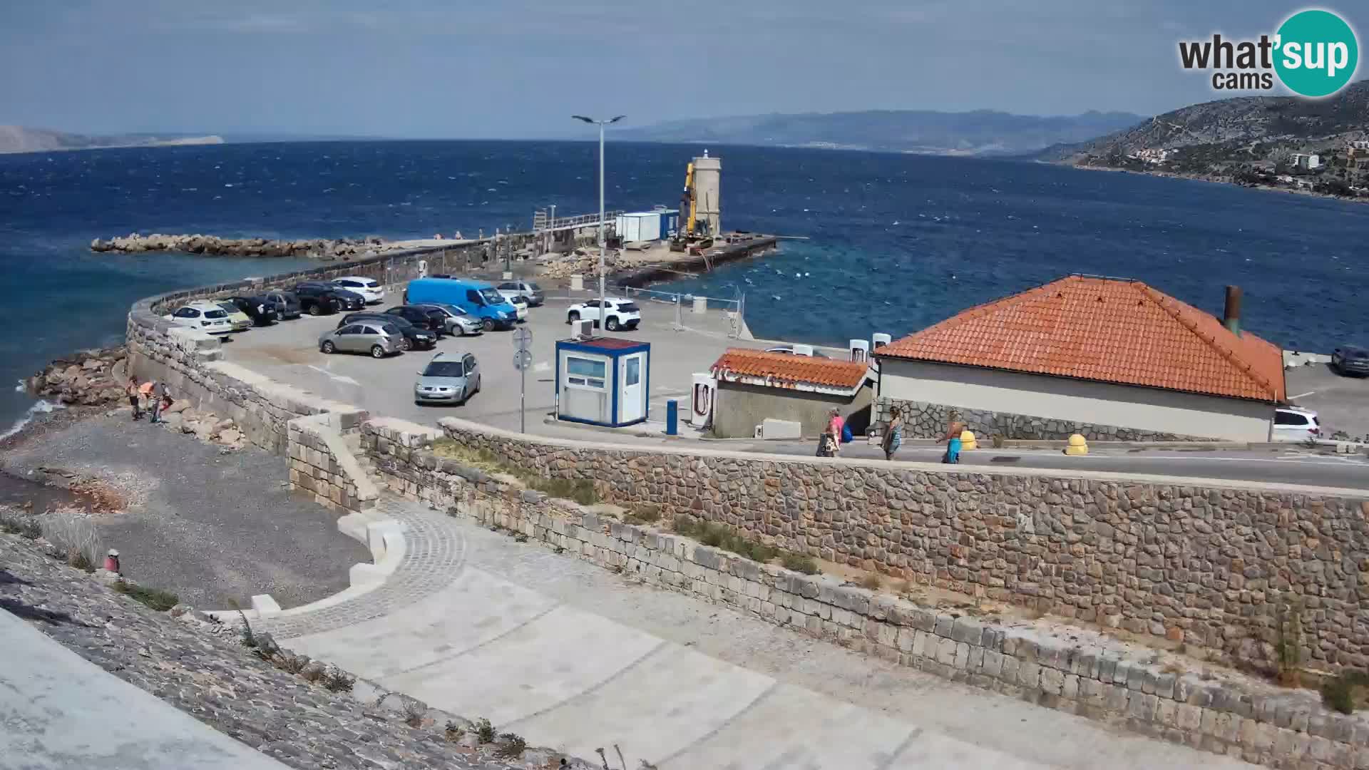 Senj Hafen Webcam – Wellenbrecher & Leuchtturm Liveblick