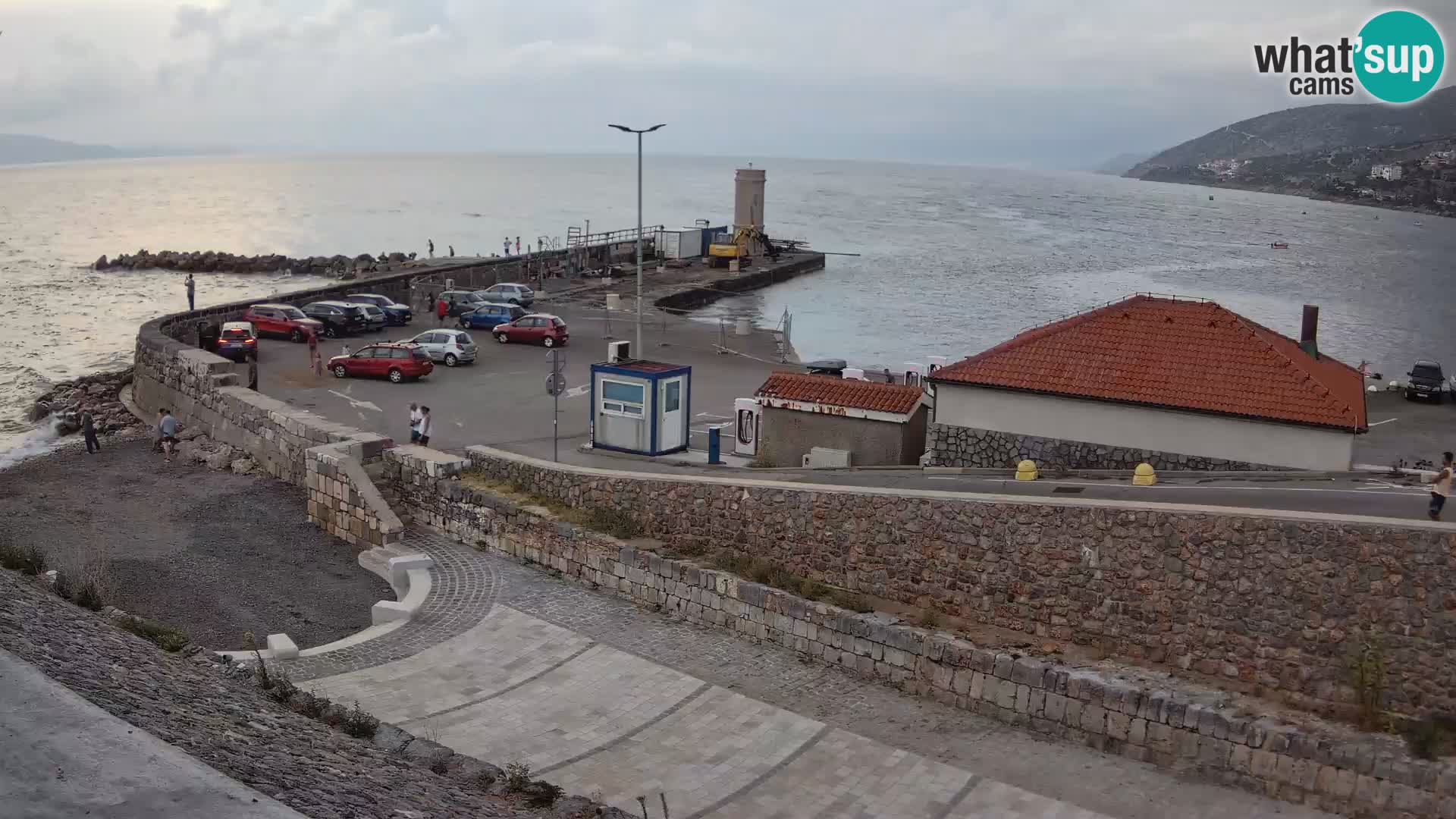 Webcam puerto de Senj – Rompeolas y faro en directo