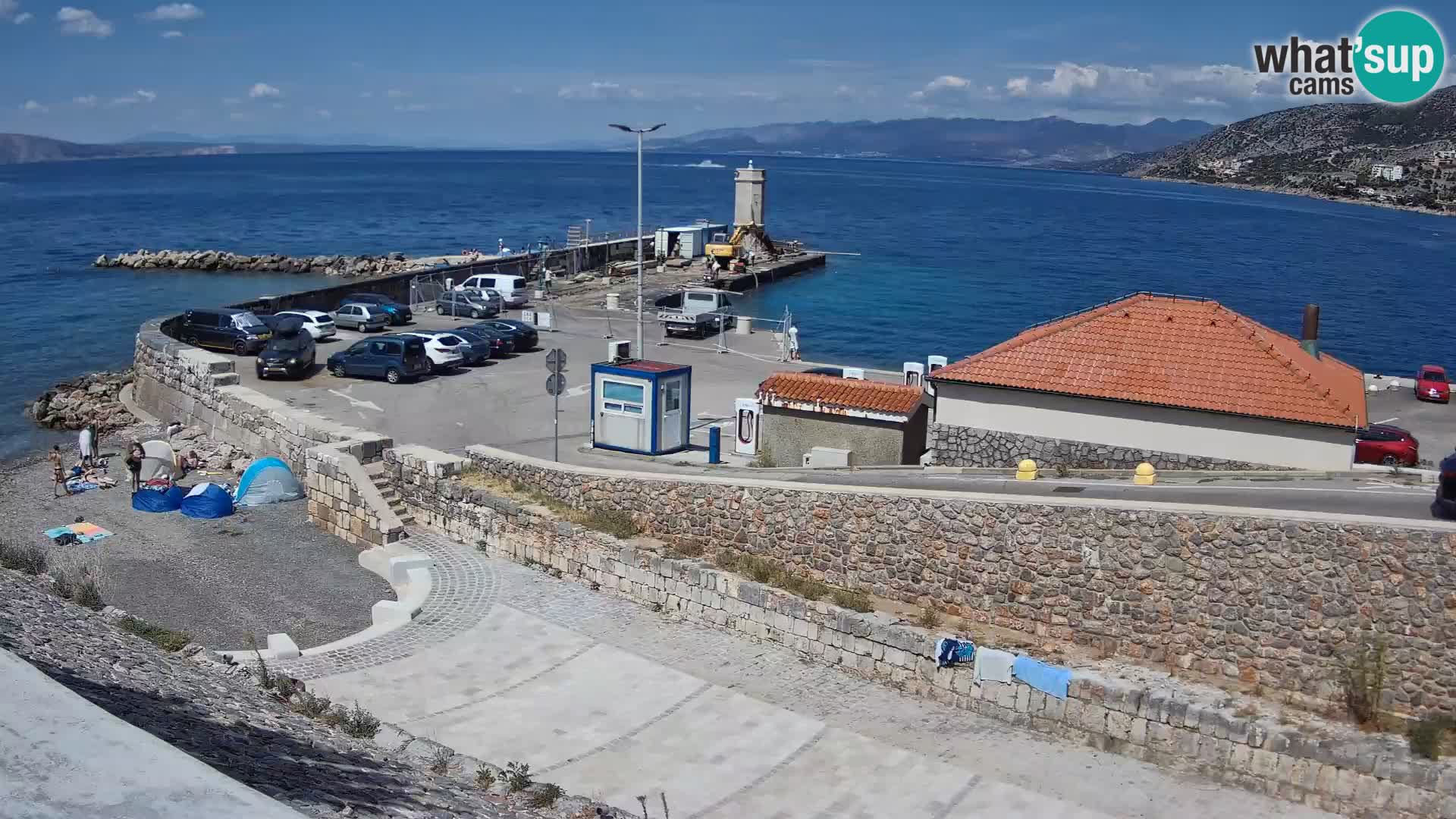 Webcam Porto di Segna – Frangiflutti e Faro in diretta