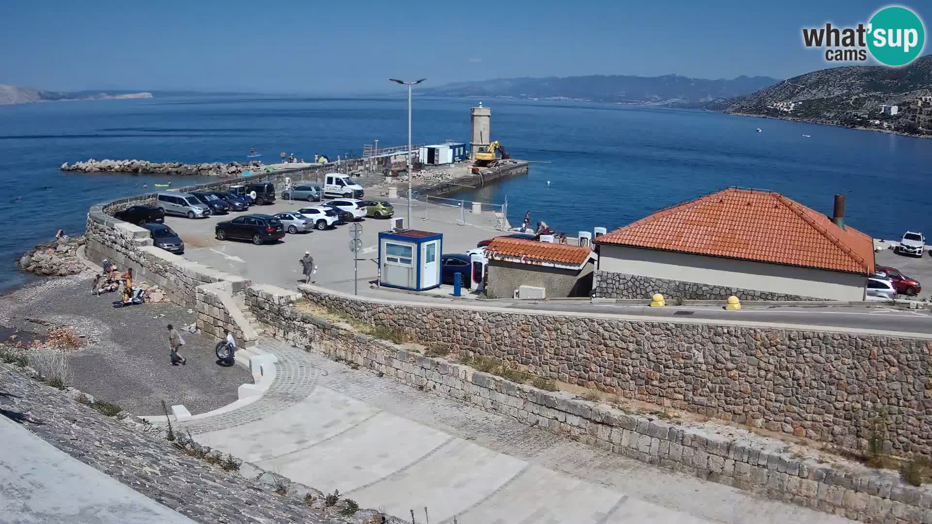 Webcam puerto de Senj – Rompeolas y faro en directo