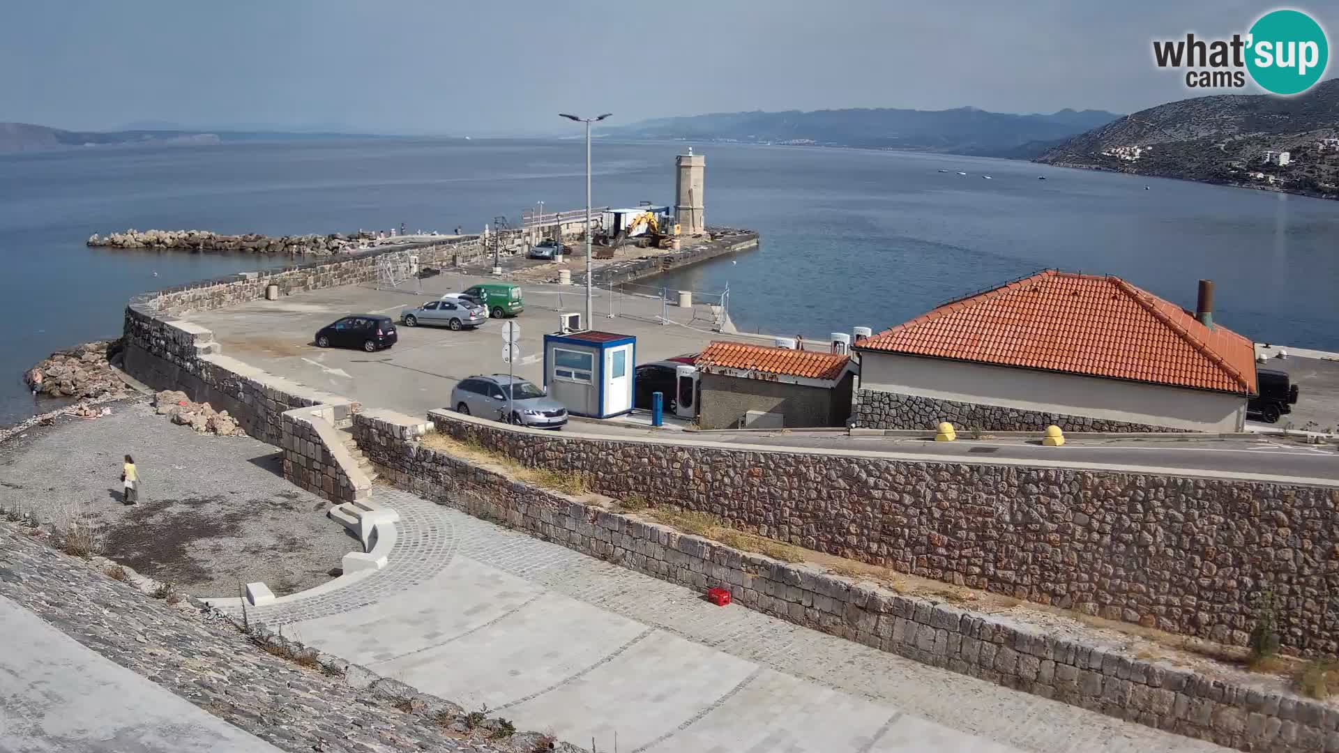 Senj Hafen Webcam – Wellenbrecher & Leuchtturm Liveblick
