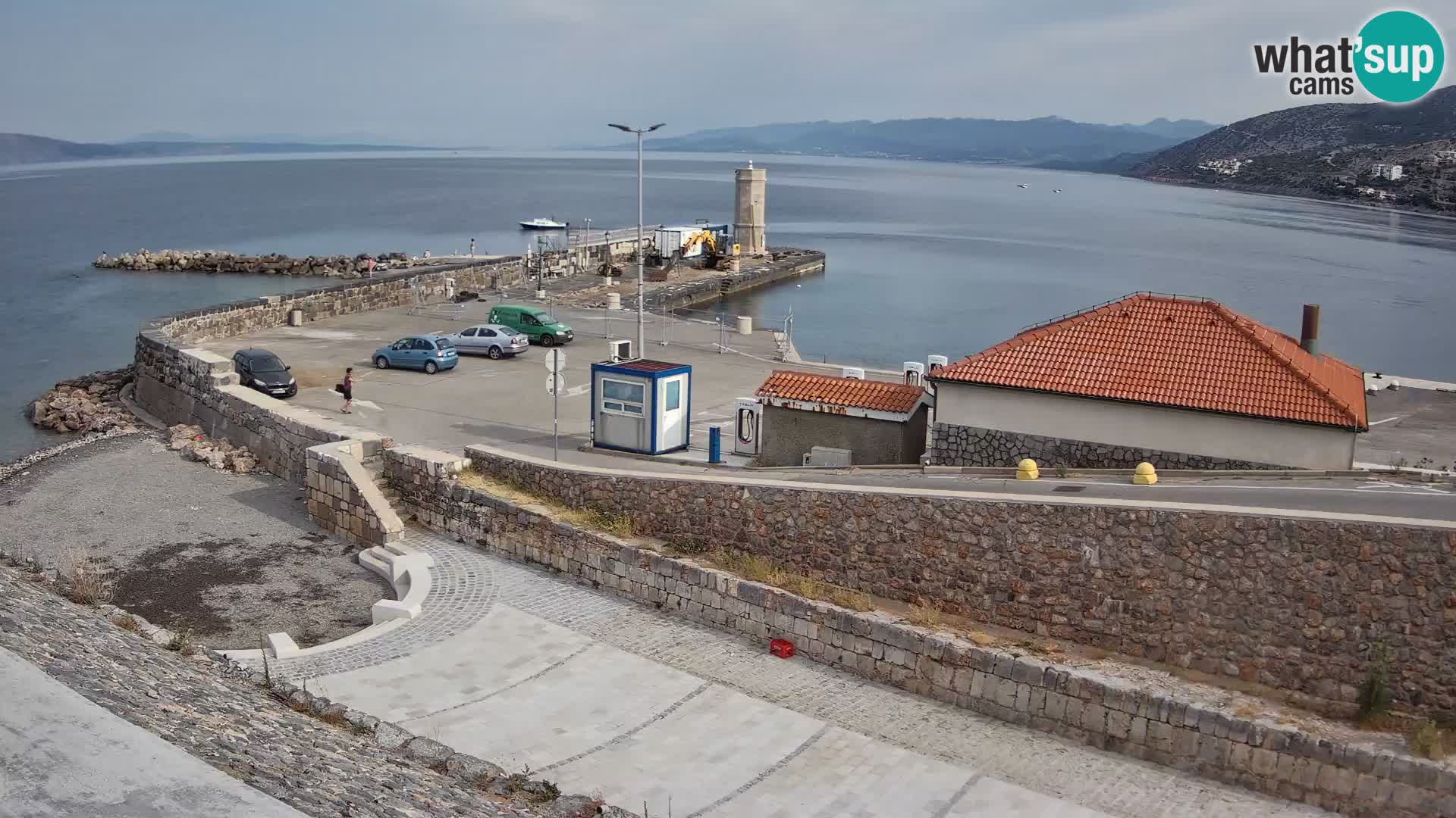 Senj Hafen Webcam – Wellenbrecher & Leuchtturm Liveblick
