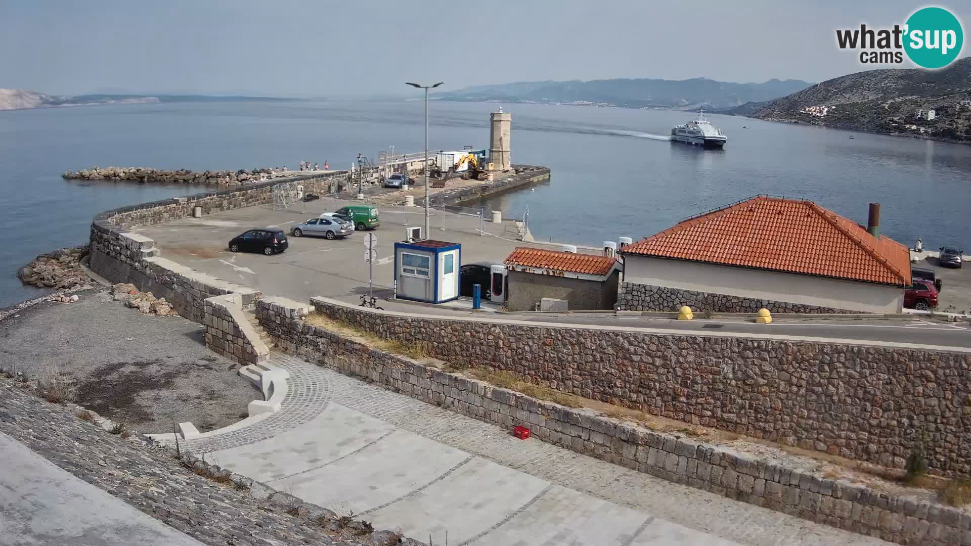 Senj Hafen Webcam – Wellenbrecher & Leuchtturm Liveblick