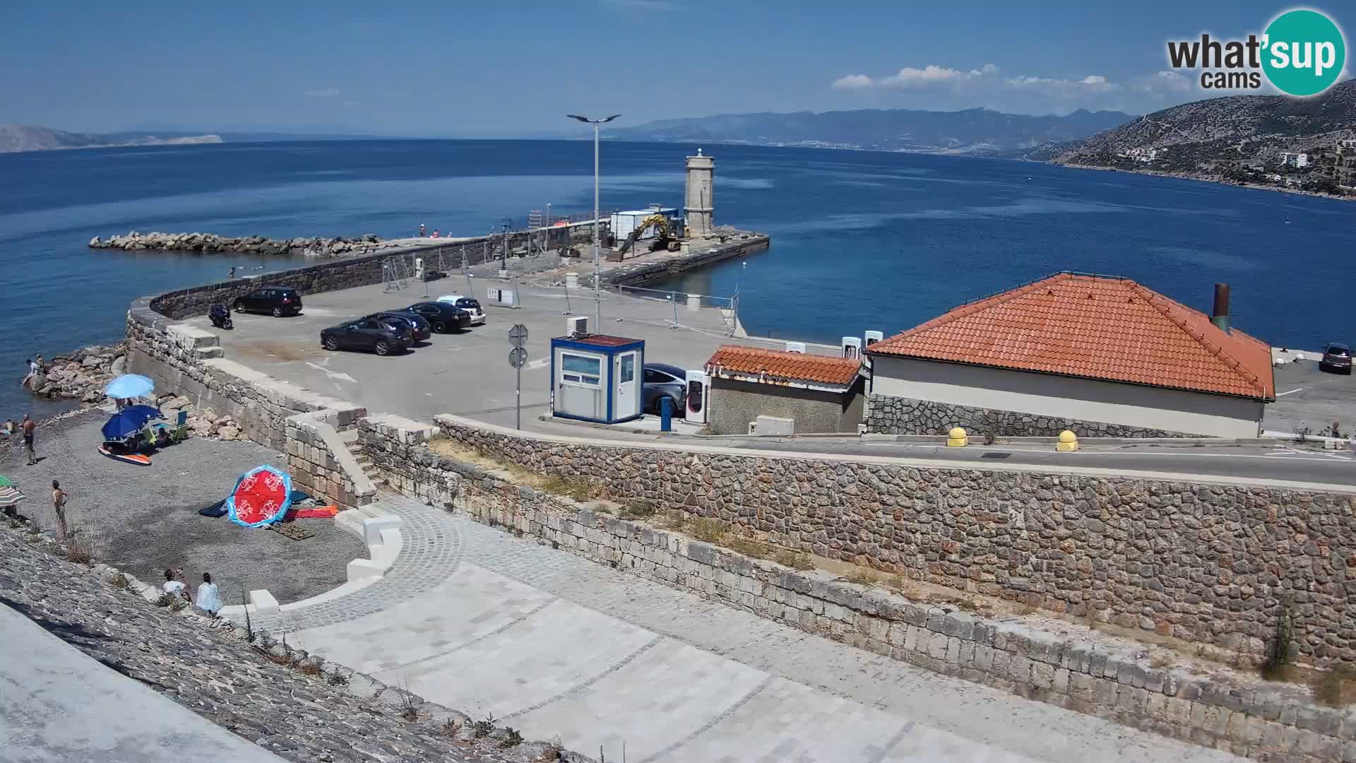 Webcam puerto de Senj – Rompeolas y faro en directo