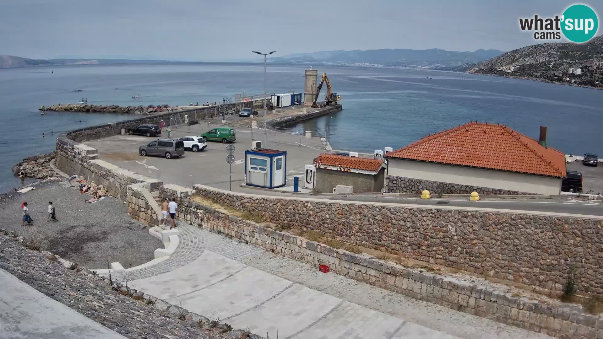 Senj Hafen Webcam – Wellenbrecher & Leuchtturm Liveblick
