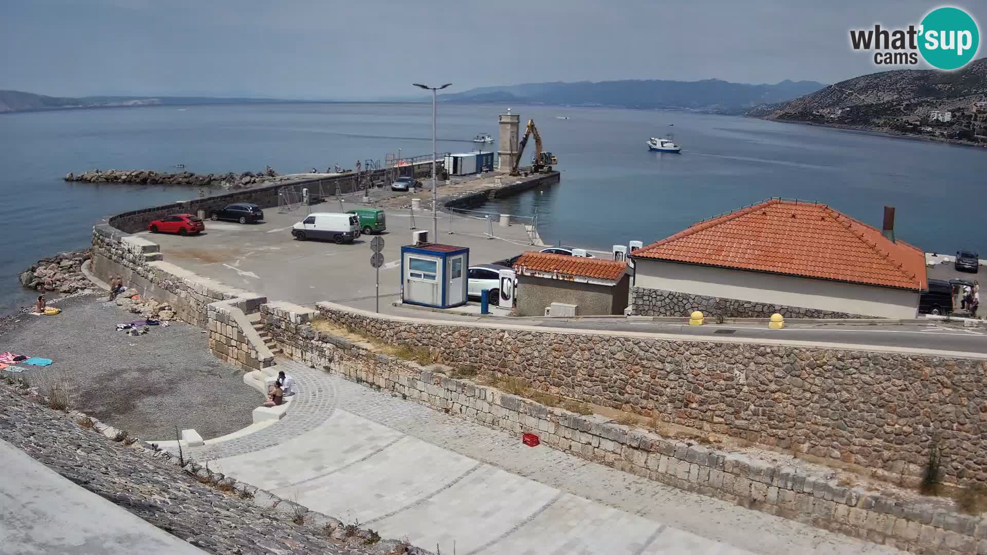 Senj Hafen Webcam – Wellenbrecher & Leuchtturm Liveblick