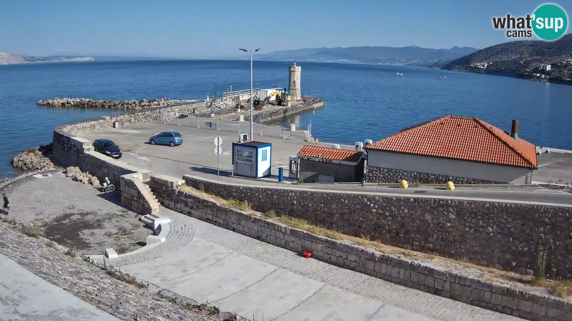 Webcam puerto de Senj – Rompeolas y faro en directo