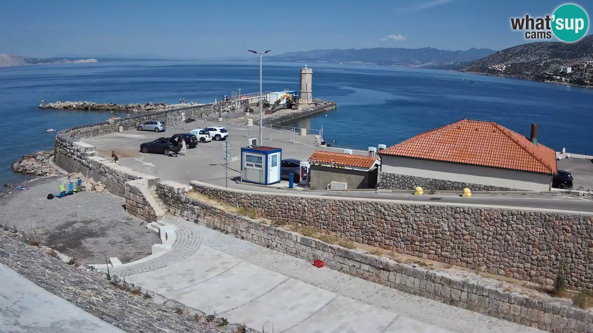 Senj Harbour Webcam – Breakwater & Lighthouse Live View