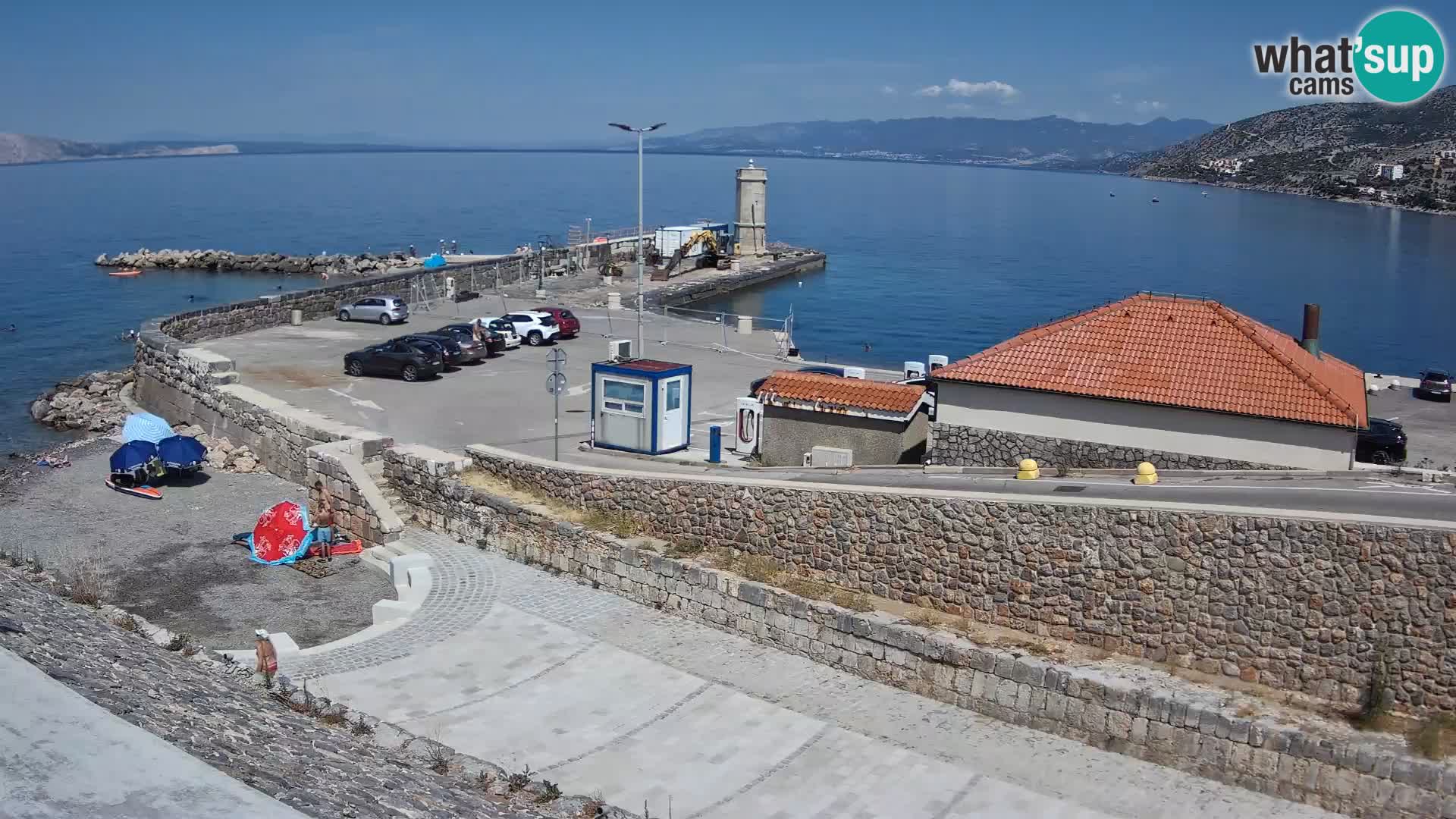Senj Harbour Webcam – Breakwater & Lighthouse Live View