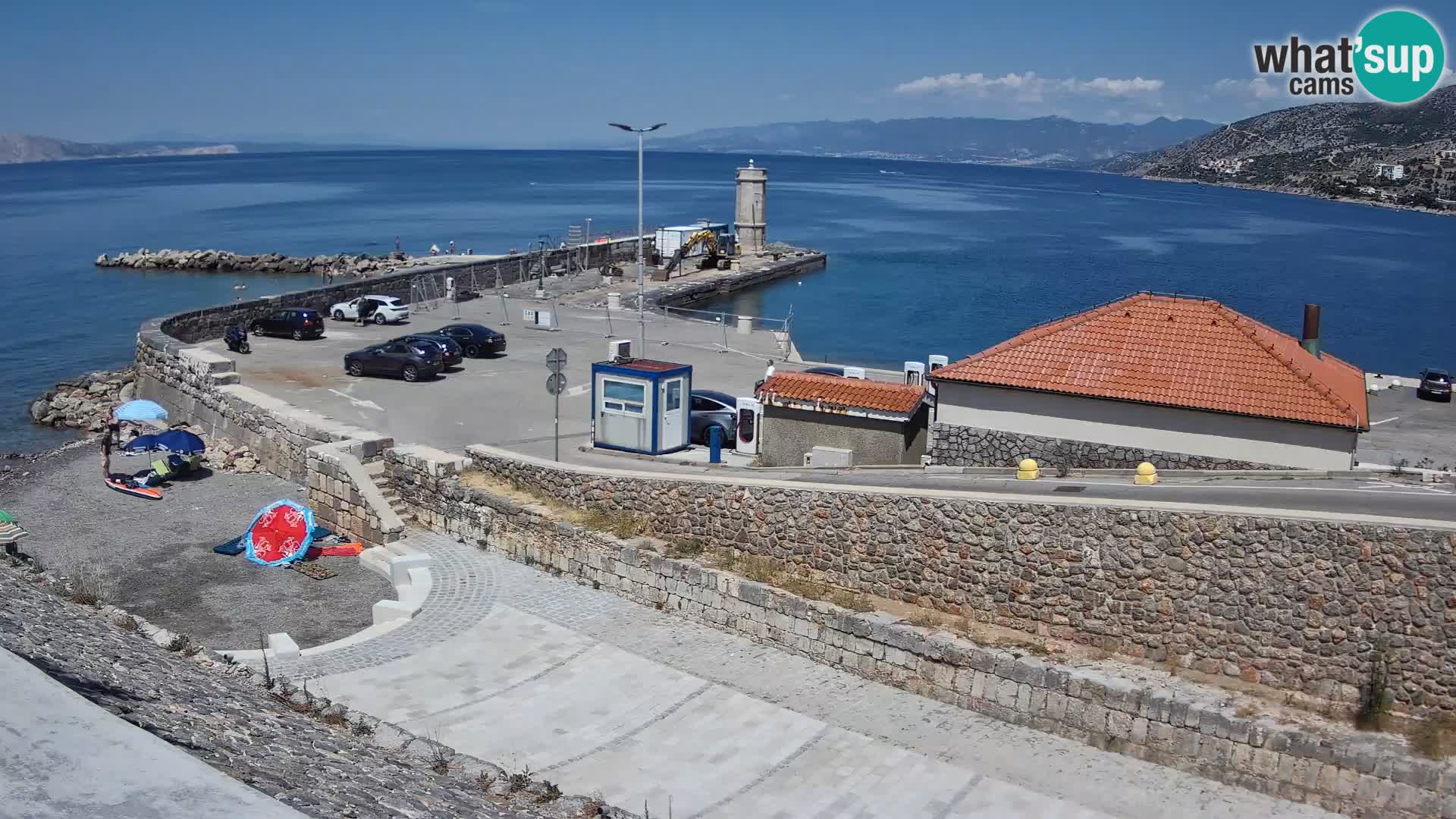 Senj Harbour Webcam – Breakwater & Lighthouse Live View
