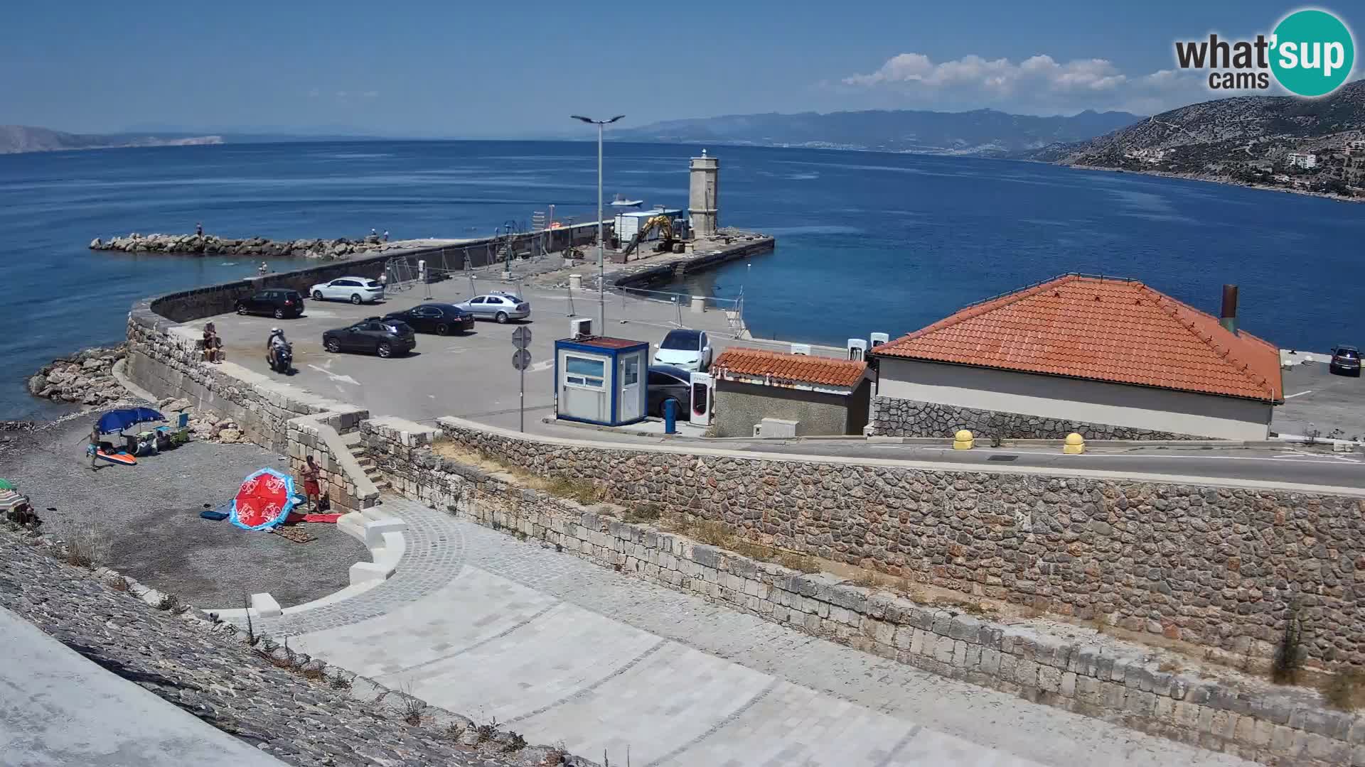 Webcam puerto de Senj – Rompeolas y faro en directo