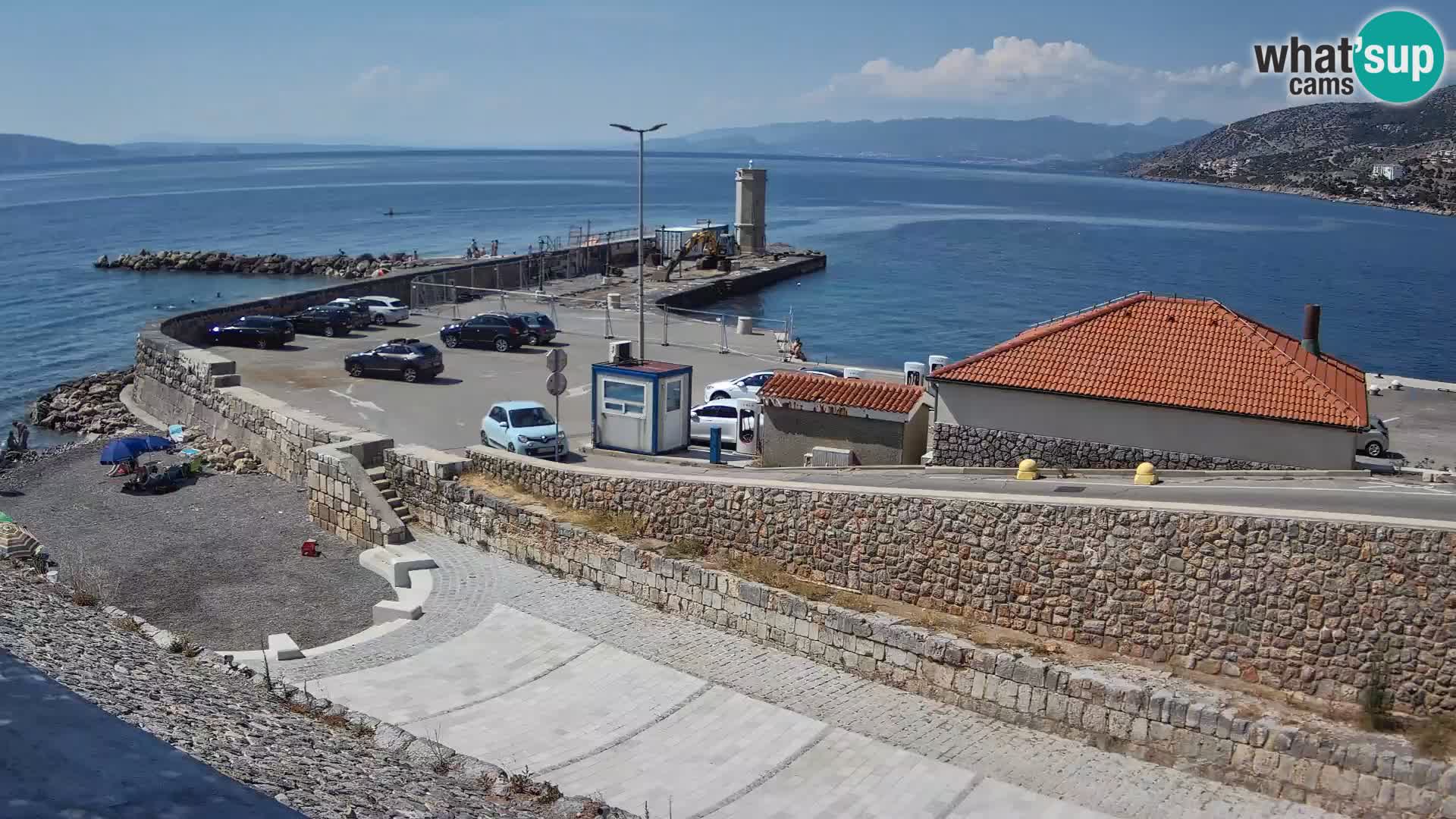Senj Harbour Webcam – Breakwater & Lighthouse Live View