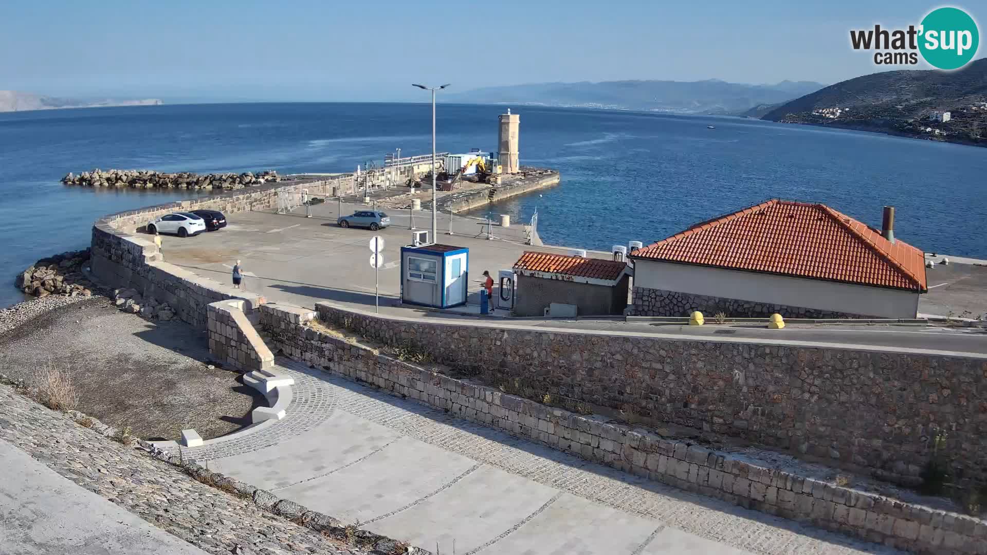 Senj Hafen Webcam – Wellenbrecher & Leuchtturm Liveblick