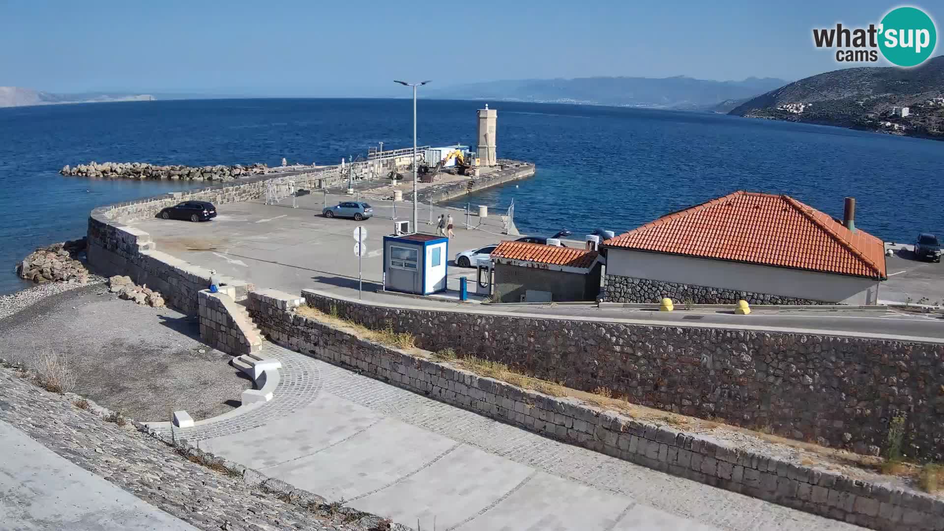 Senj Hafen Webcam – Wellenbrecher & Leuchtturm Liveblick