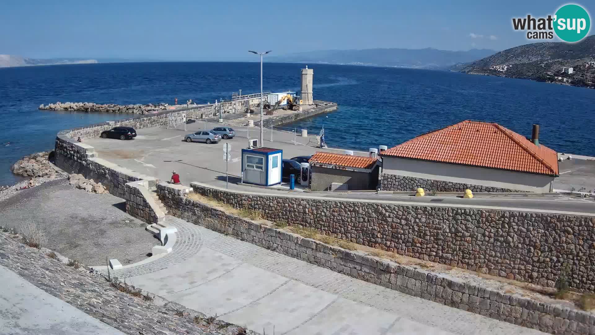 Senj Hafen Webcam – Wellenbrecher & Leuchtturm Liveblick