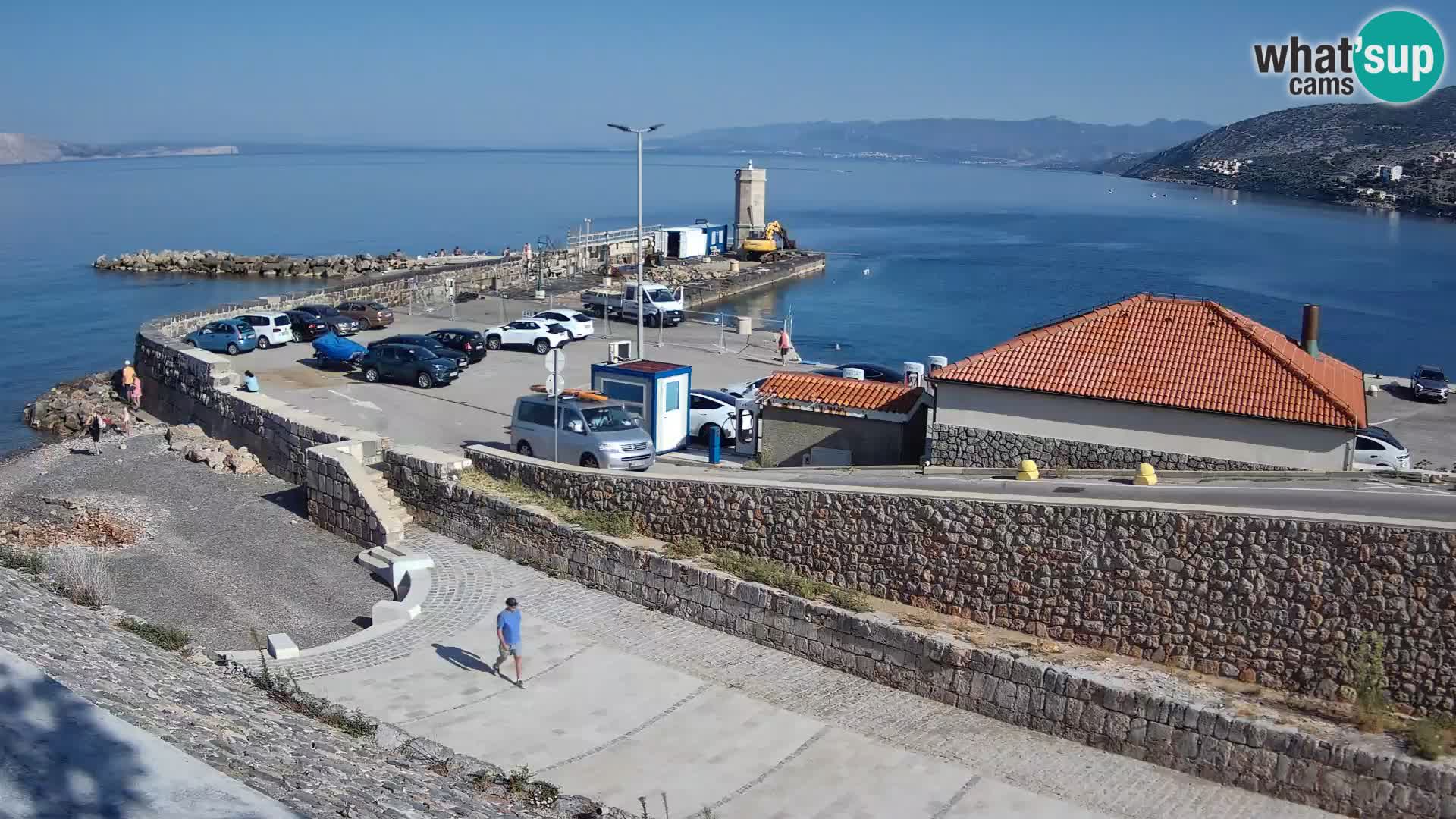 Senj Hafen Webcam – Wellenbrecher & Leuchtturm Liveblick