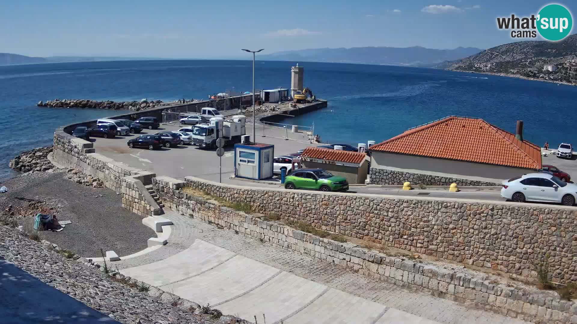 Senj Harbour Webcam – Breakwater & Lighthouse Live View