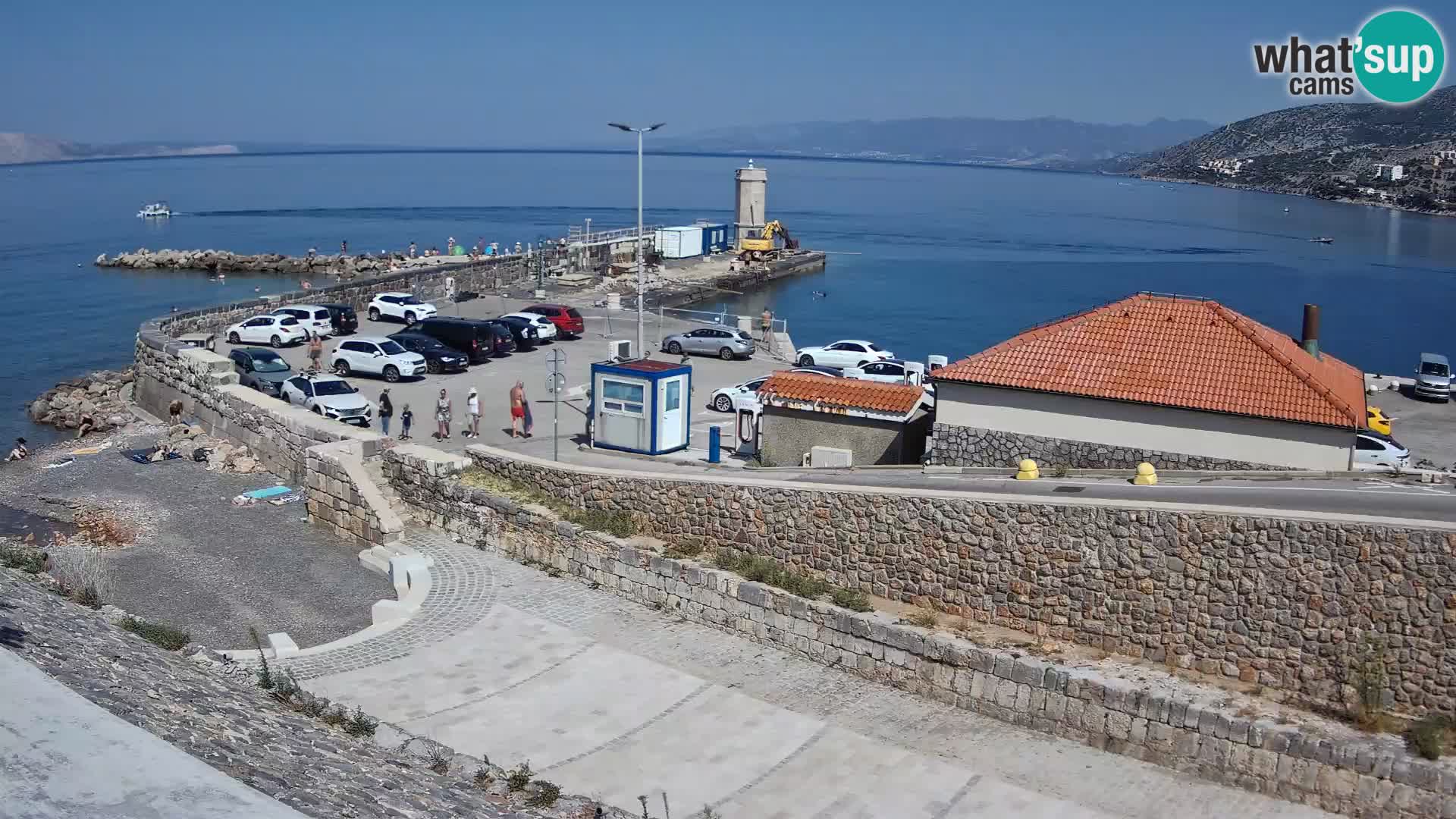 Webcam puerto de Senj – Rompeolas y faro en directo