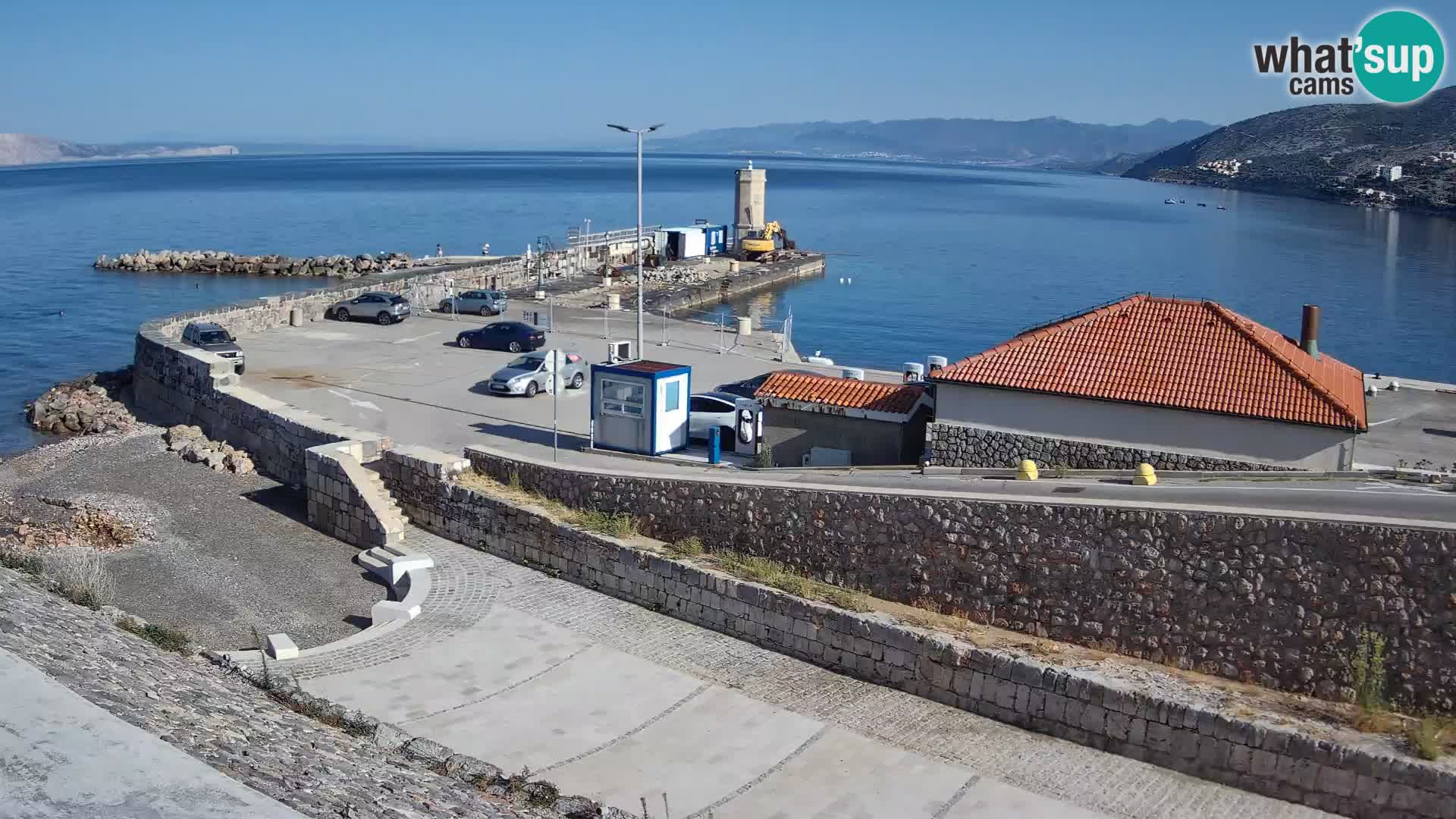 Webcam puerto de Senj – Rompeolas y faro en directo