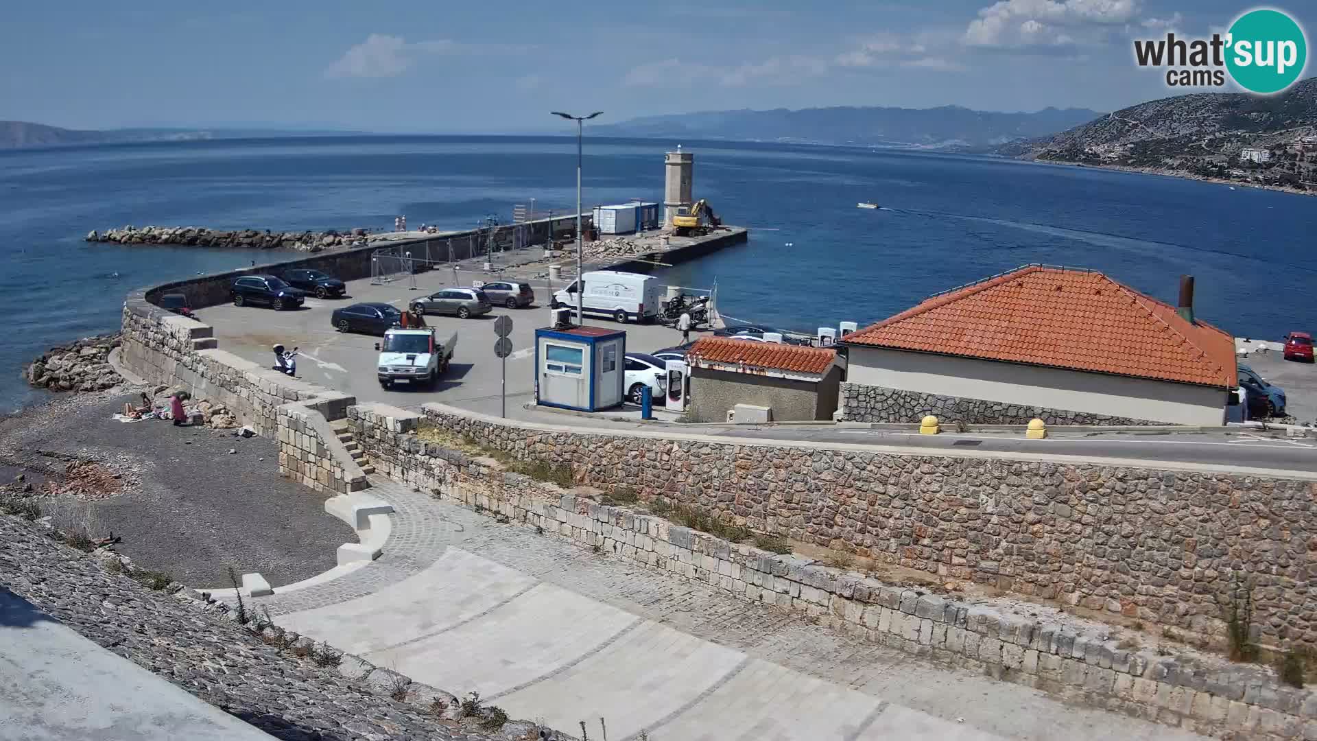 Webcam Porto di Segna – Frangiflutti e Faro in diretta