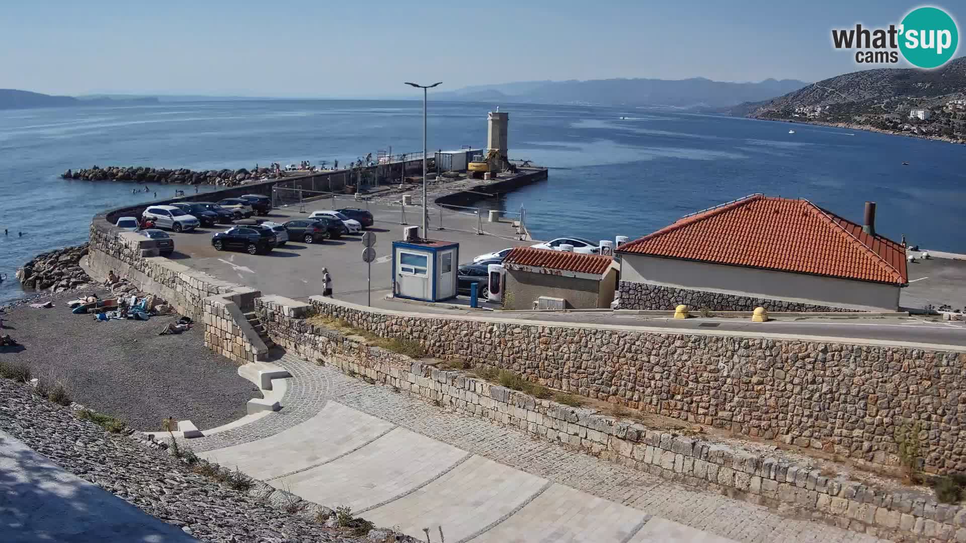 Web kamera Senj luka – Lukobran i svjetionik uživo