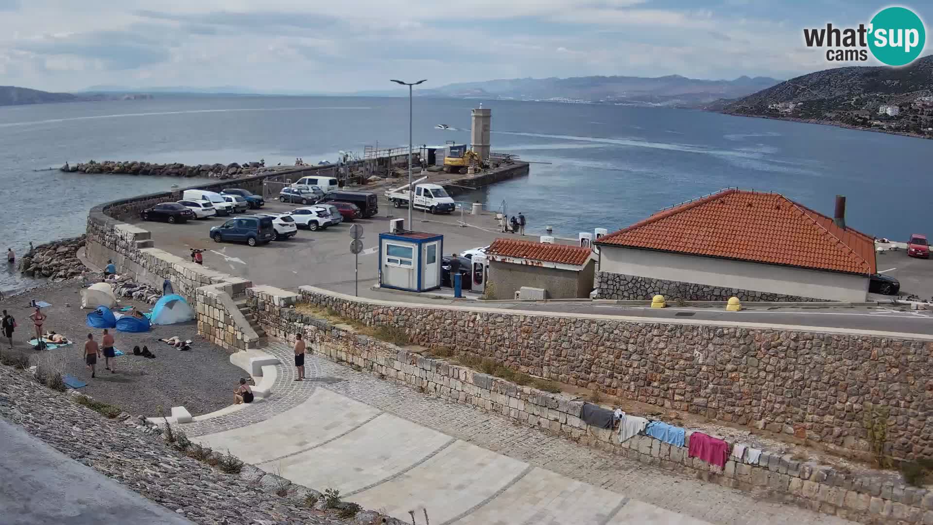 Senj Harbour Webcam – Breakwater & Lighthouse Live View