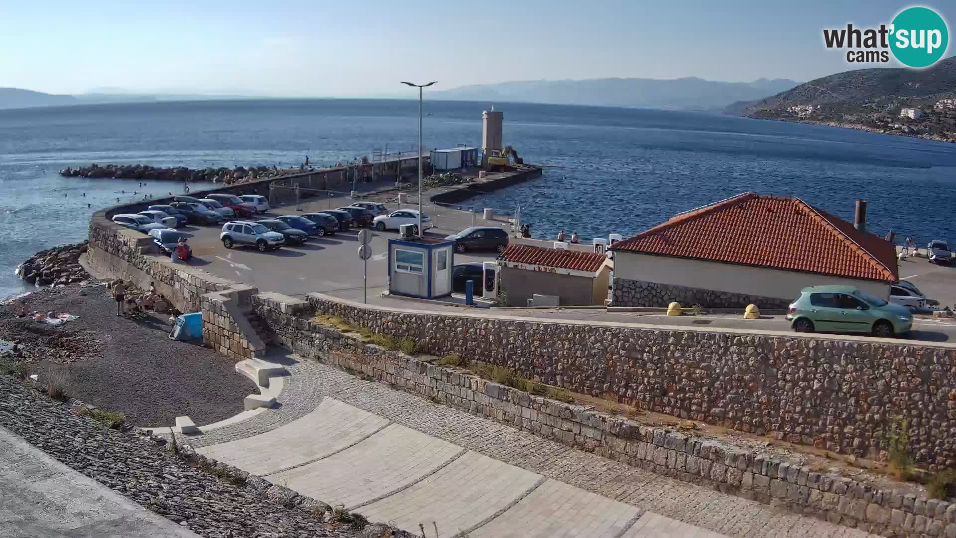 Webcam puerto de Senj – Rompeolas y faro en directo