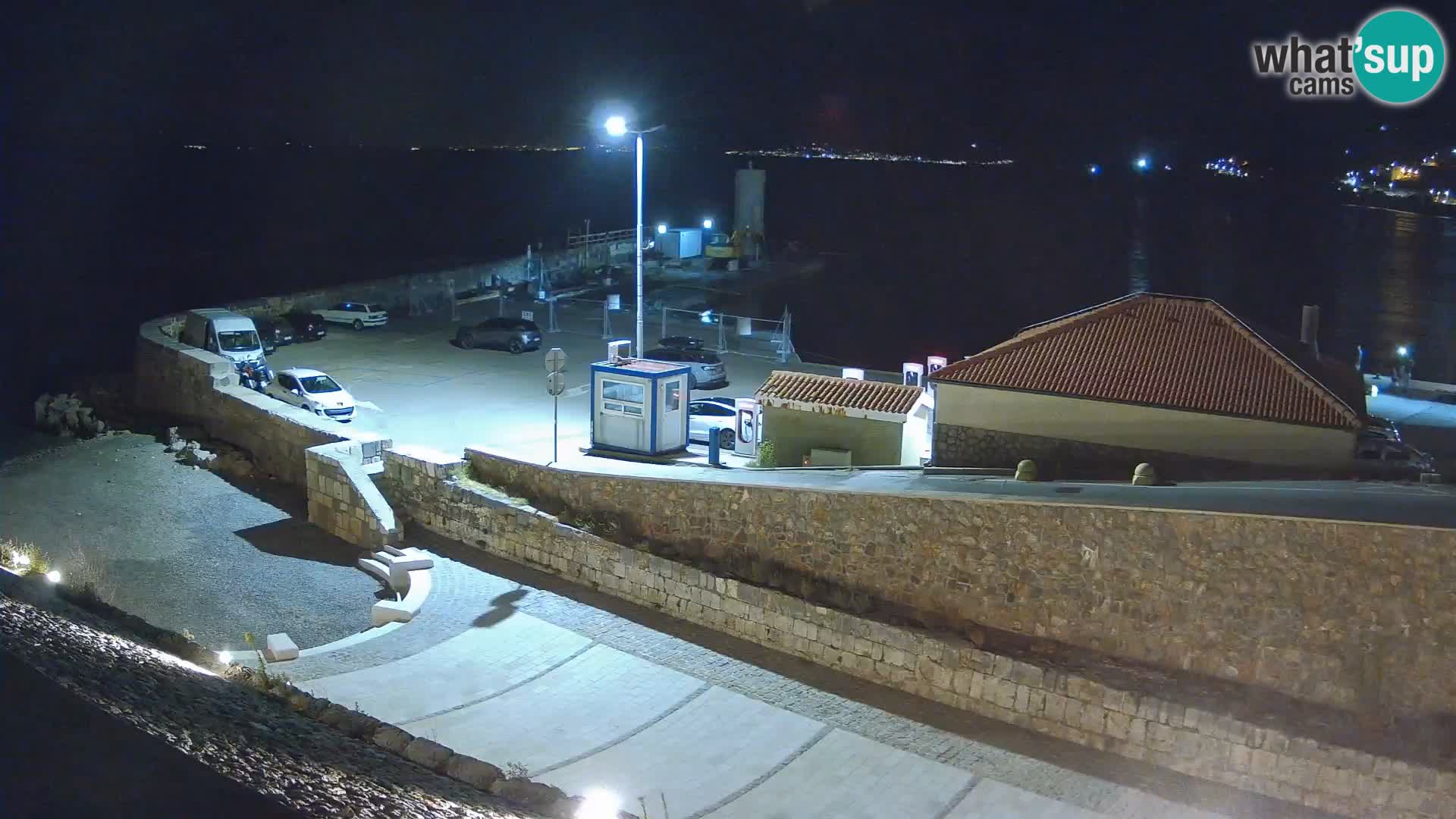 Senj Hafen Webcam – Wellenbrecher & Leuchtturm Liveblick