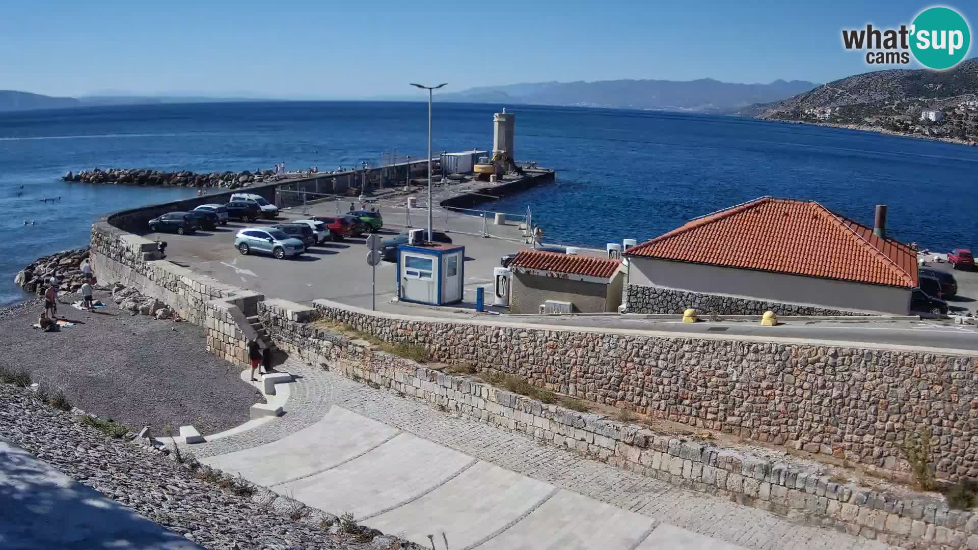 Webcam Porto di Segna – Frangiflutti e Faro in diretta