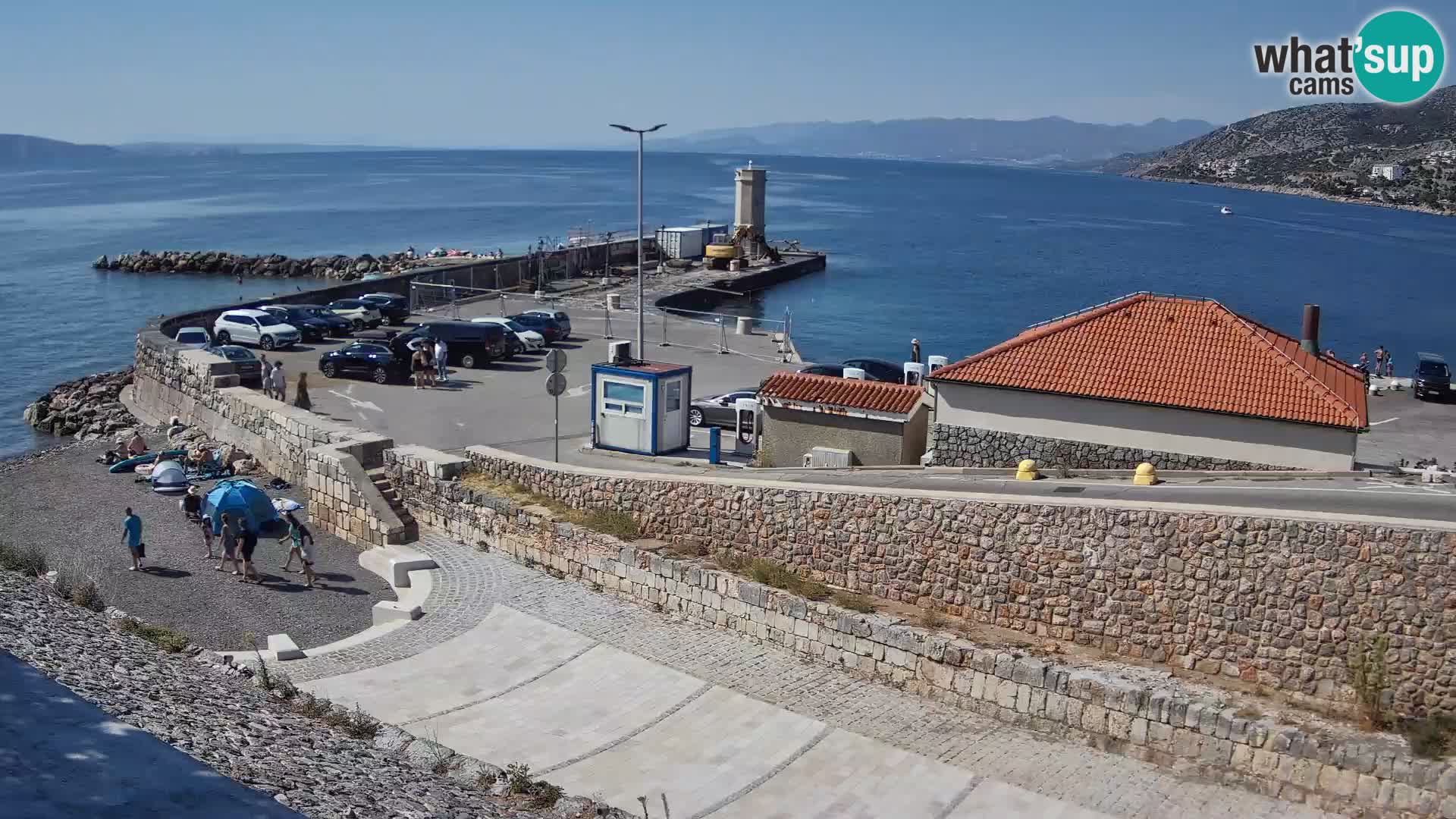 Web kamera Senj luka – Lukobran i svjetionik uživo