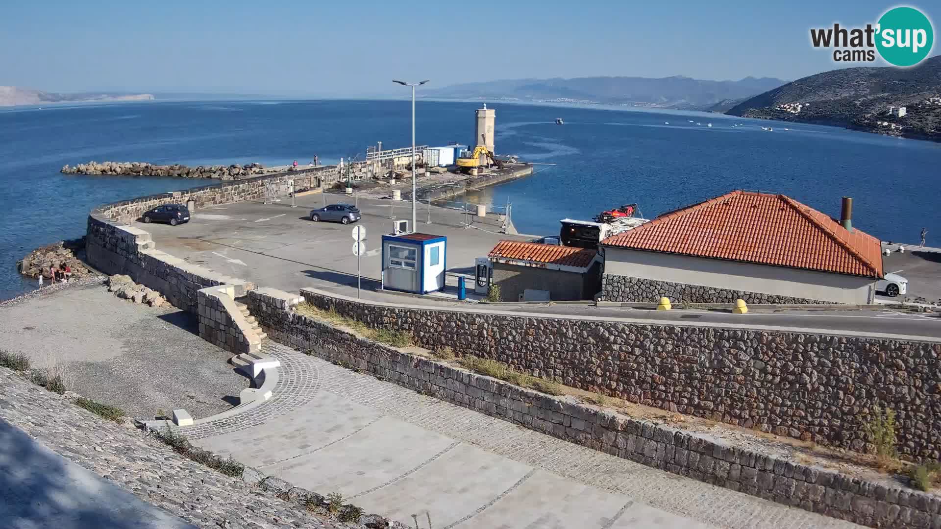 Senj Hafen Webcam – Wellenbrecher & Leuchtturm Liveblick
