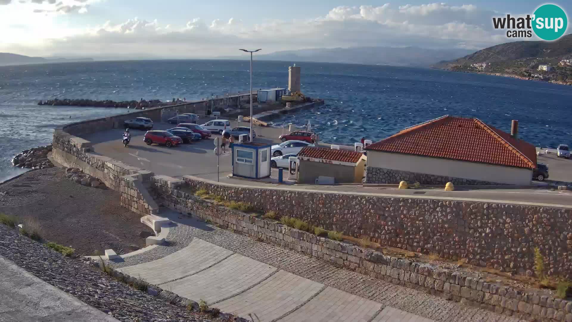 Web kamera Senj luka – Lukobran i svjetionik uživo