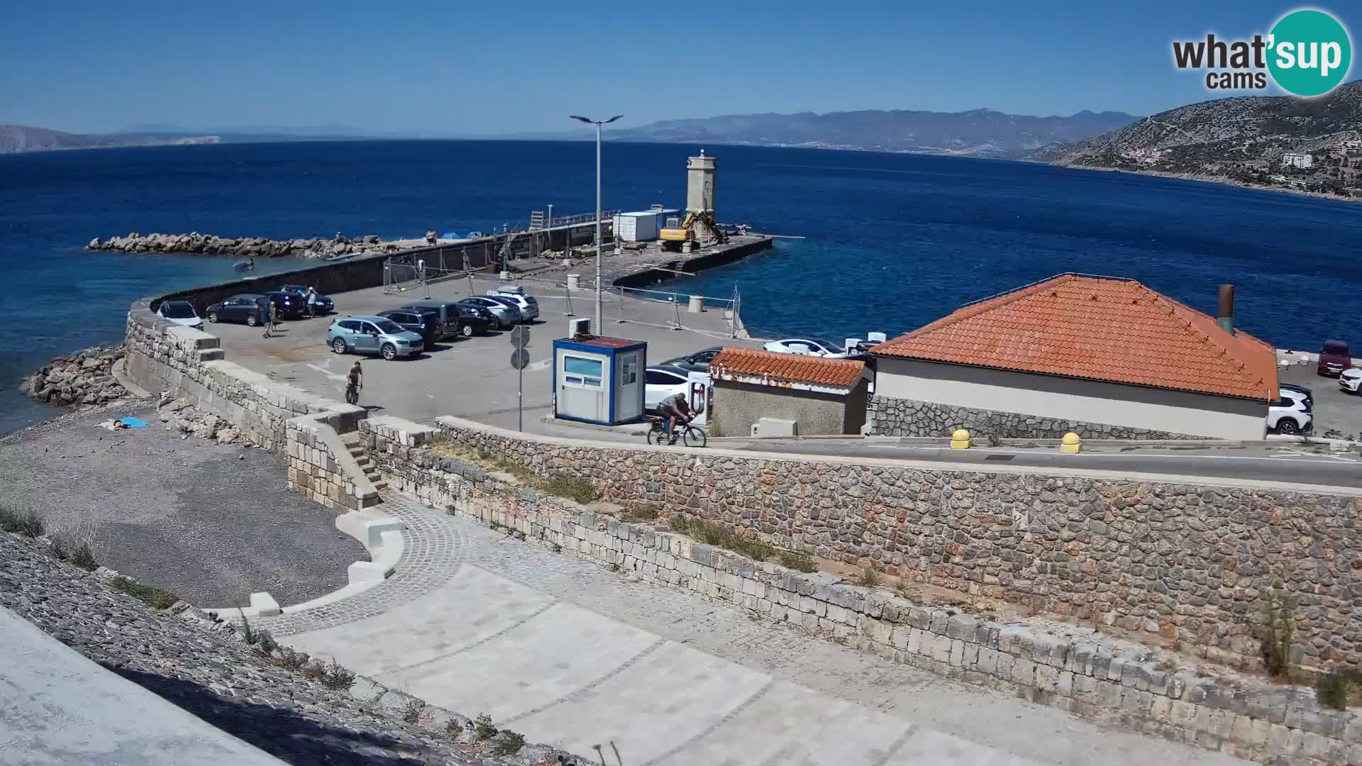 Webcam puerto de Senj – Rompeolas y faro en directo