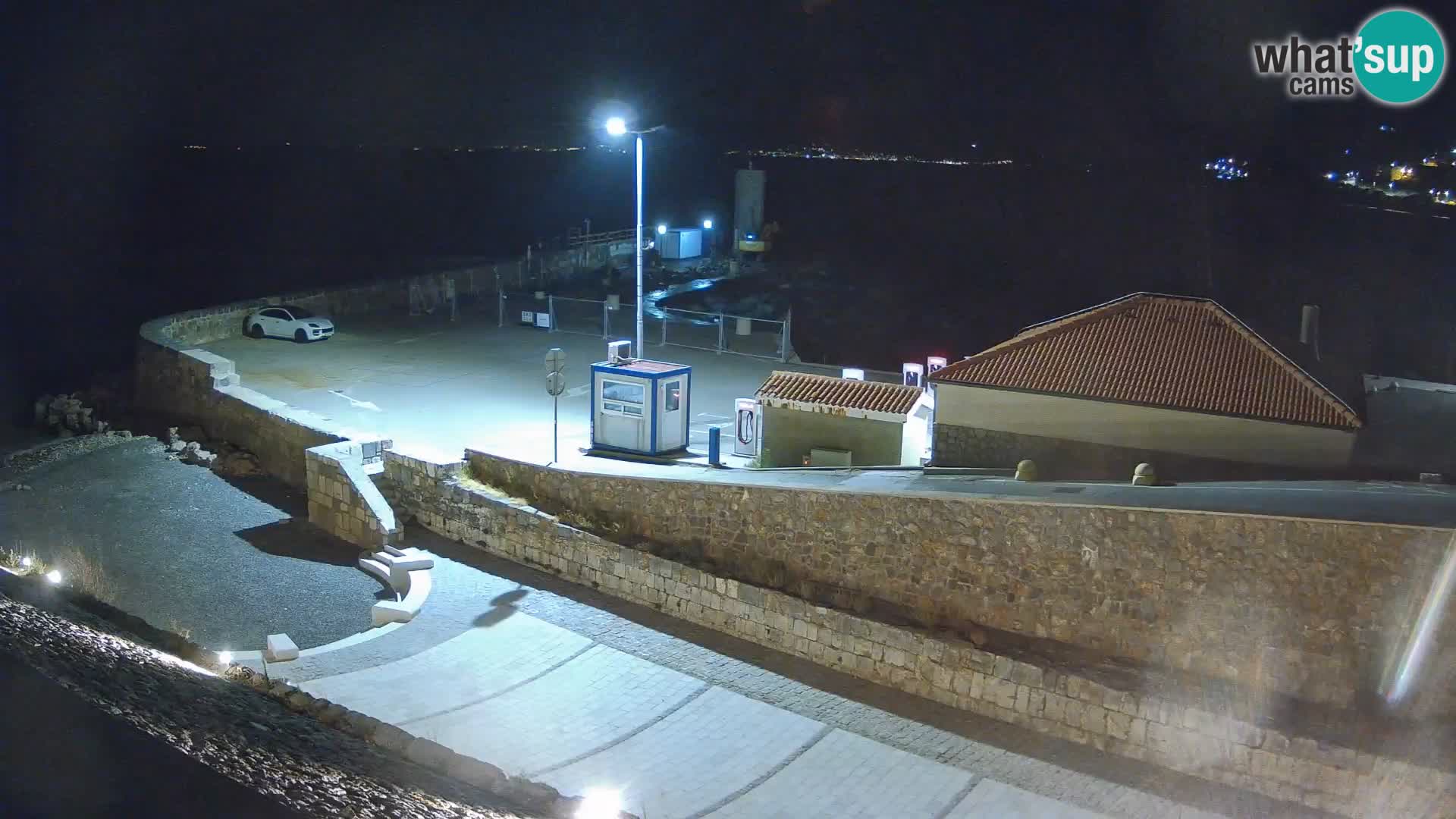 Senj Hafen Webcam – Wellenbrecher & Leuchtturm Liveblick
