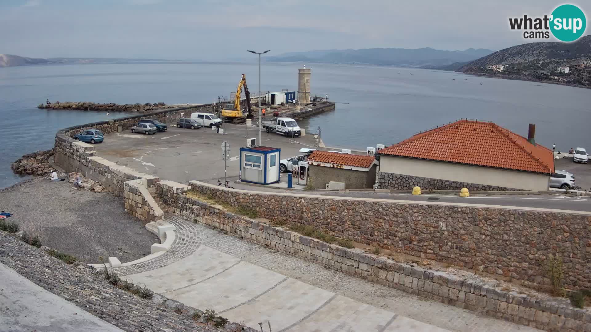 Webcam puerto de Senj – Rompeolas y faro en directo