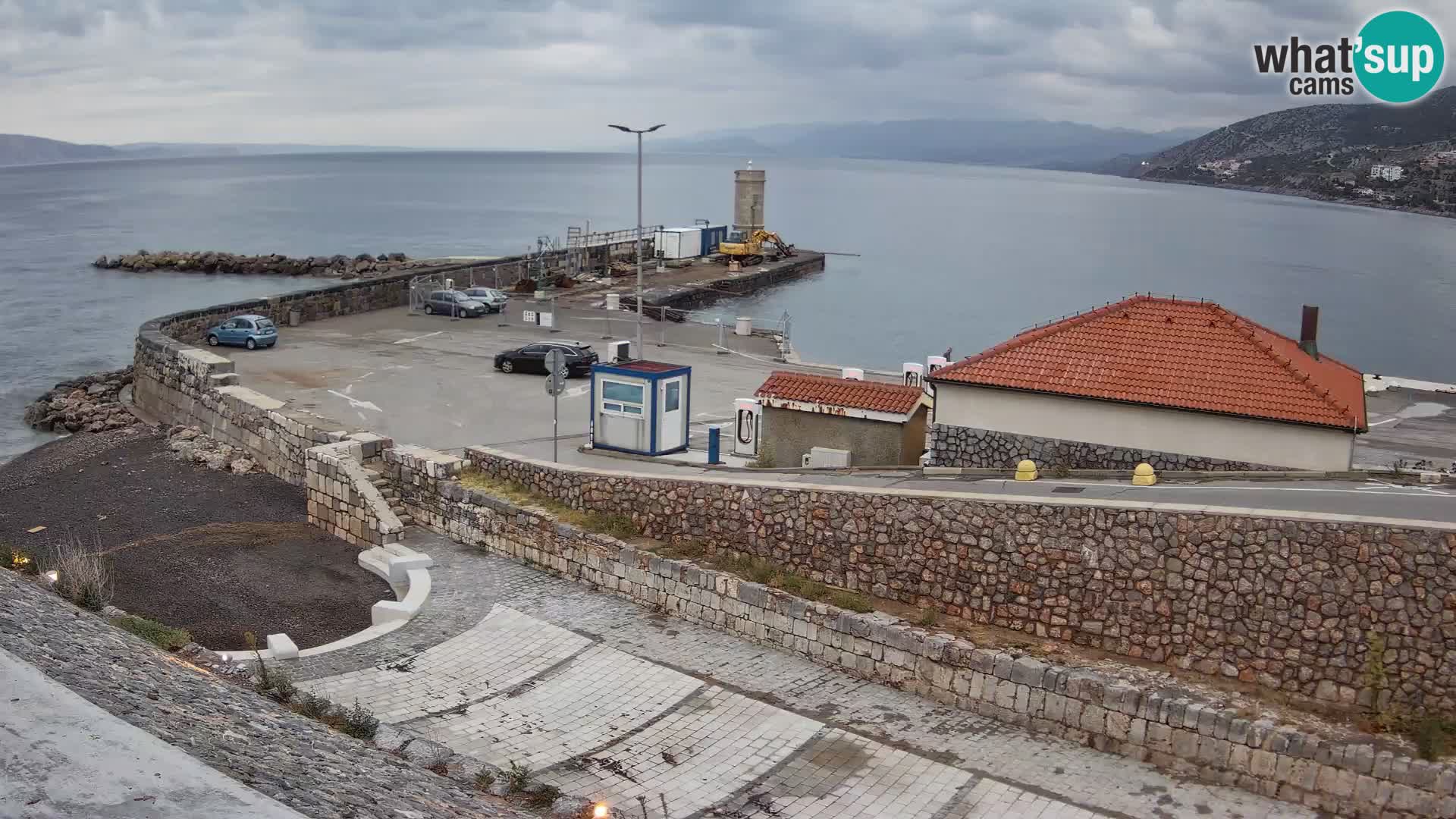 Webcam puerto de Senj – Rompeolas y faro en directo