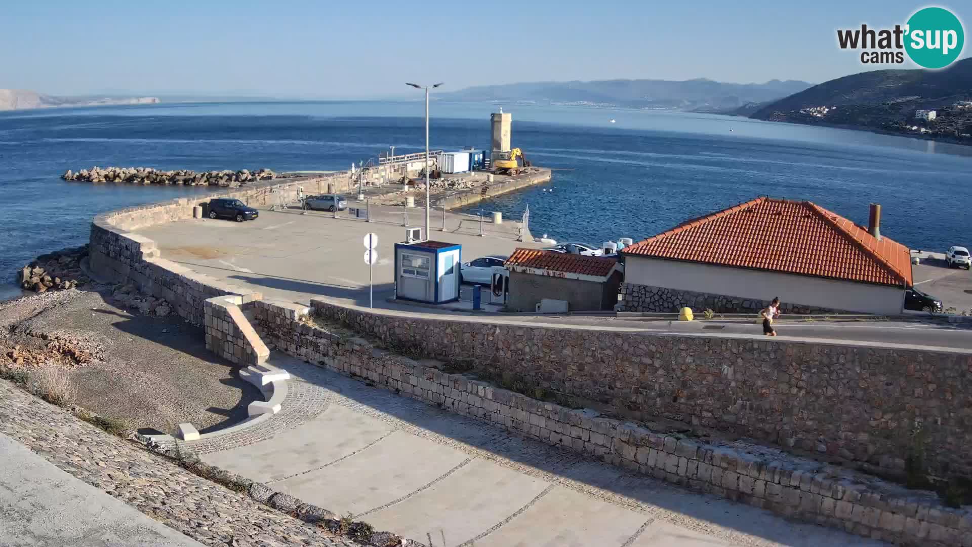 Webcam puerto de Senj – Rompeolas y faro en directo